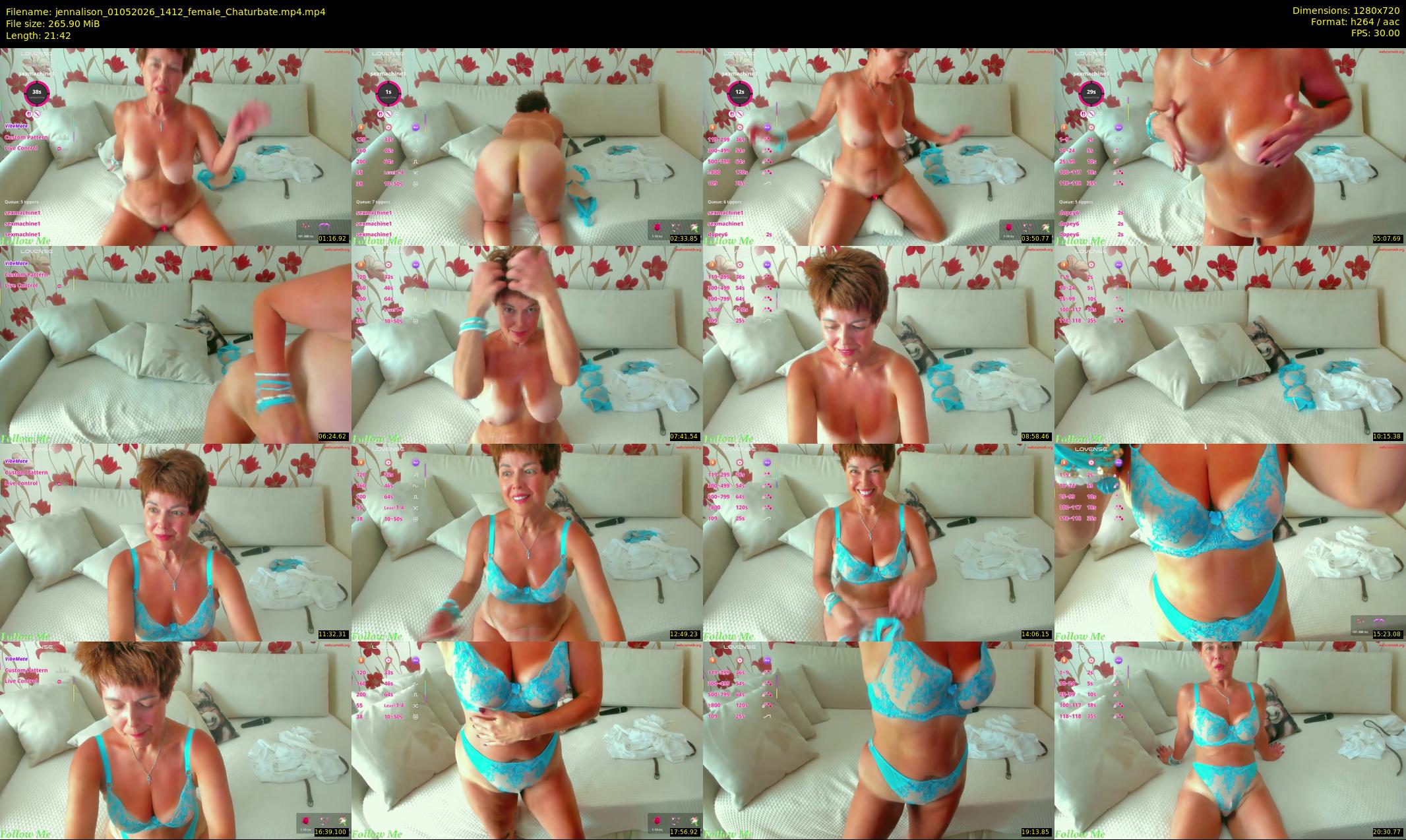 jennalison — 22 minute Chaturbate female cam show recording, 720p, May 1, 2026