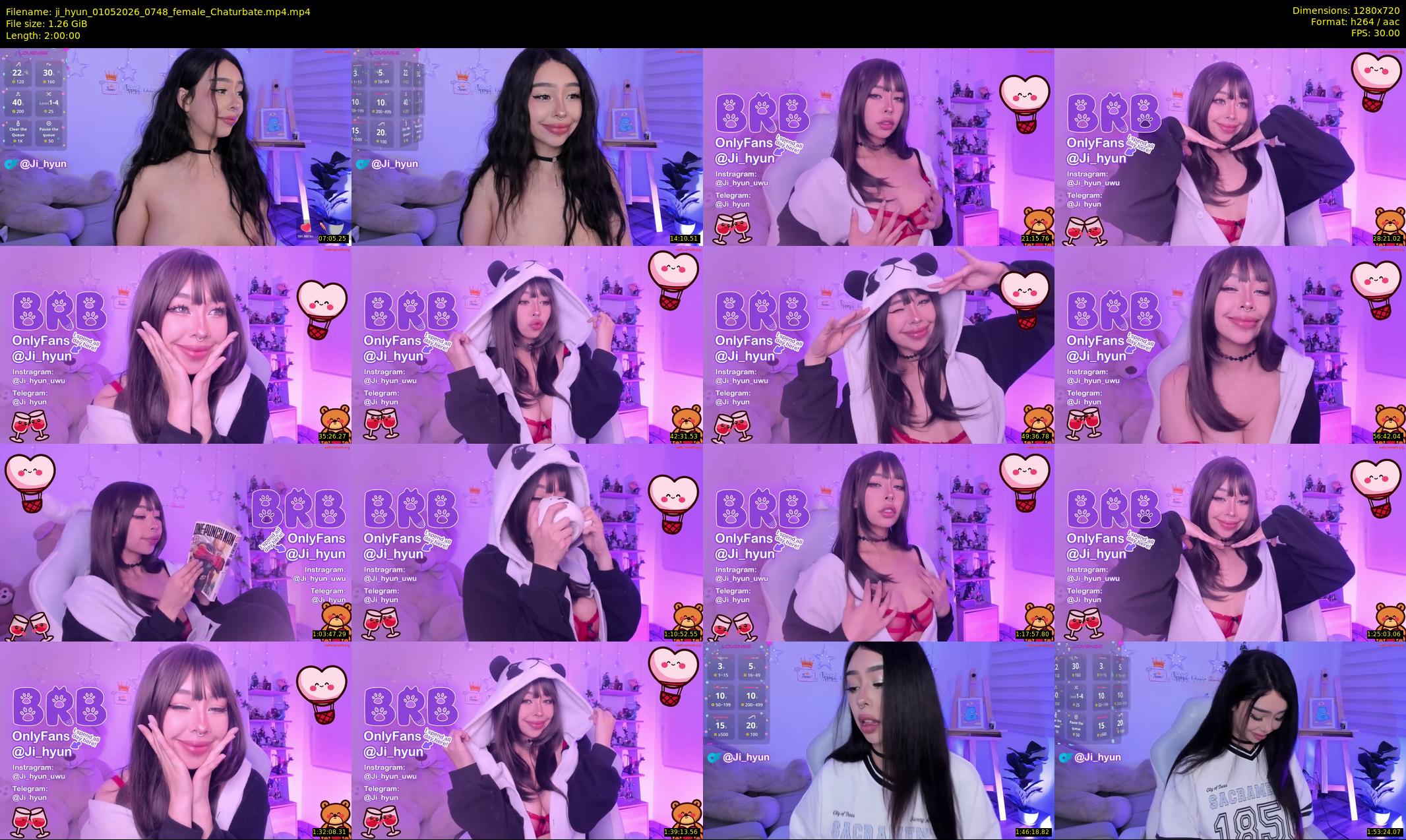 ji_hyun — 120 minute Chaturbate female cam show recording, 720p, May 1, 2026