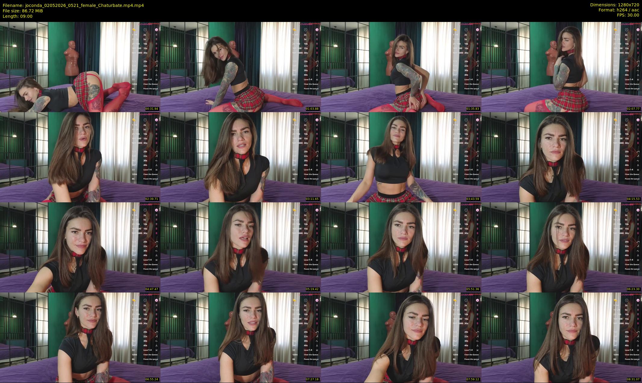 joconda — 9 minute Chaturbate female cam show recording, 720p, May 2, 2026