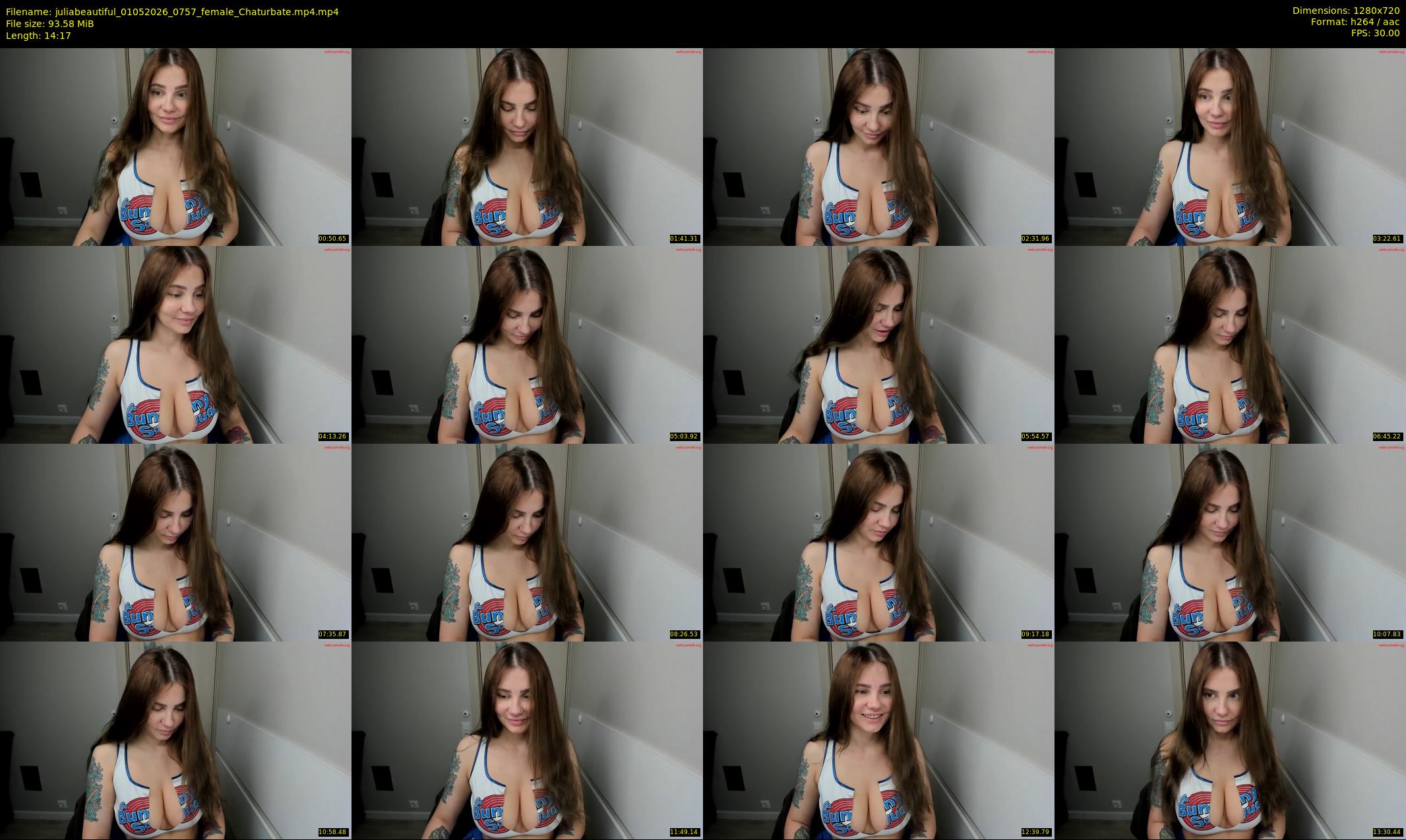 juliabeautiful — 15 minute Chaturbate female cam show recording, 720p, May 1, 2026