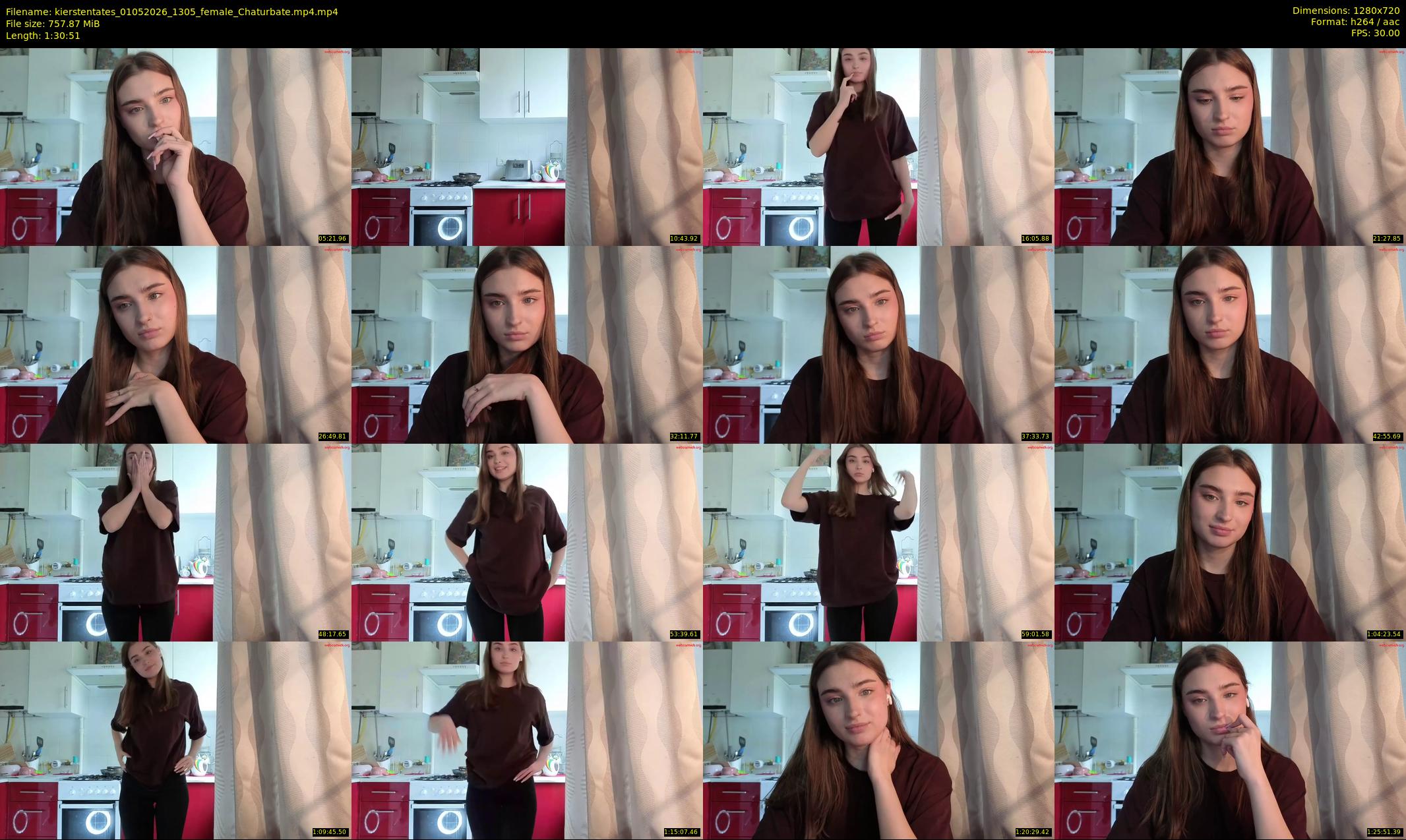 kierstentates — 91 minute Chaturbate female cam show recording, 720p, May 1, 2026