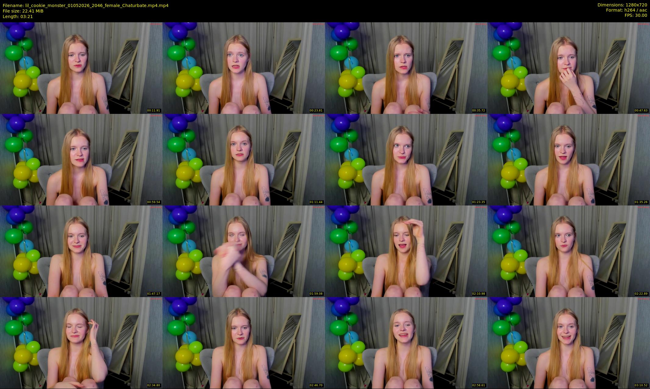 lil_cookie_monster — 4 minute Chaturbate female cam show recording, 720p, May 1, 2026