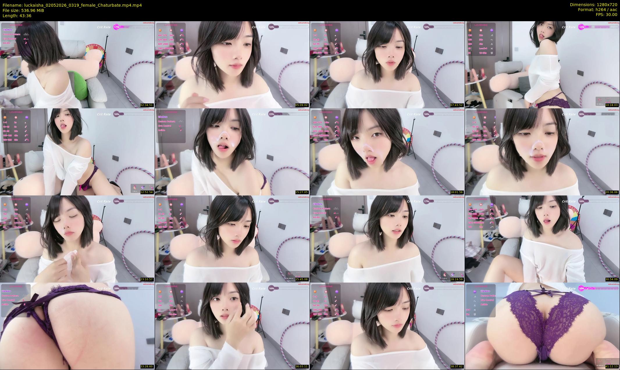 luckaisha — 44 minute Chaturbate female cam show recording, 720p, May 2, 2026