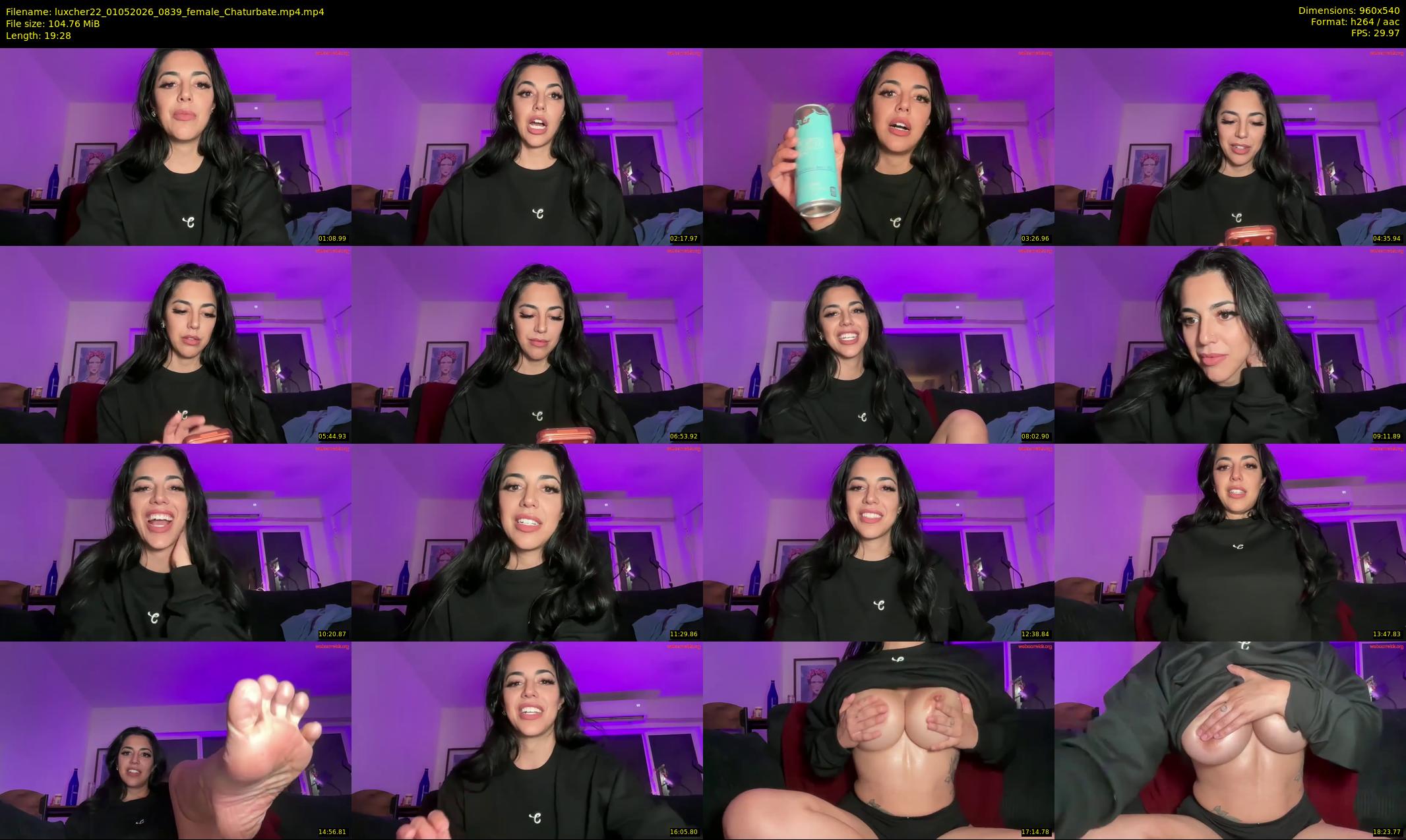 luxcher22 — 20 minute Chaturbate female cam show recording, 480p, May 1, 2026