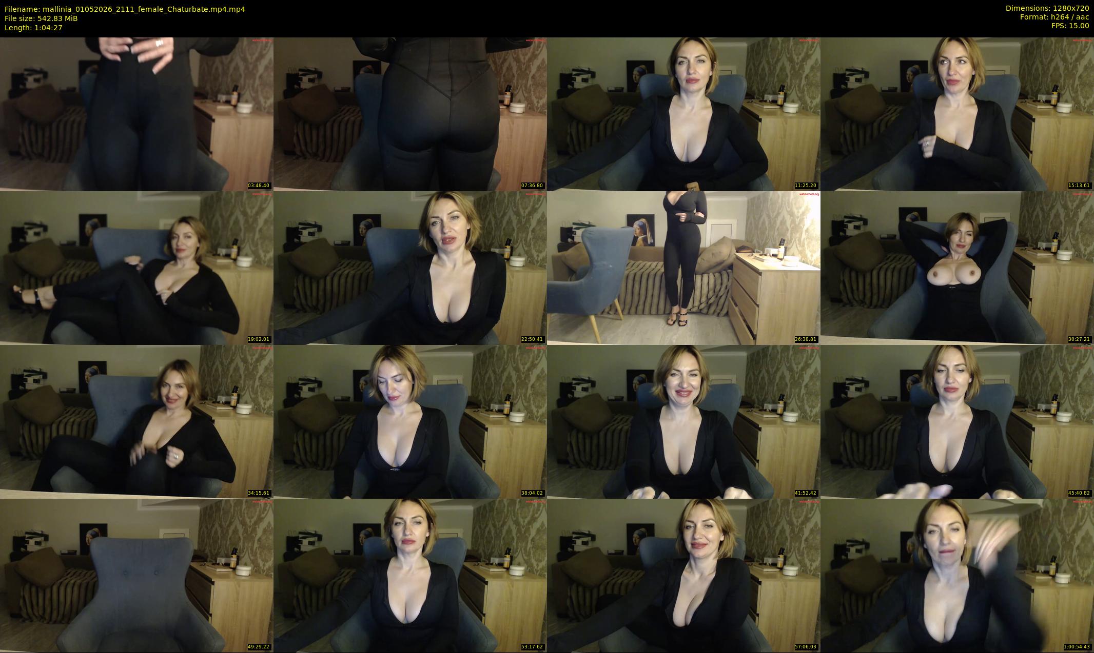 mallinia — 65 minute Chaturbate female cam show recording, 720p, May 1, 2026