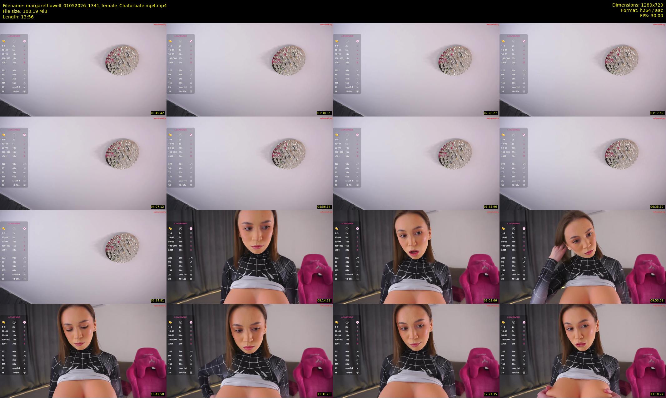 margarethowell — 14 minute Chaturbate female cam show recording, 720p, May 1, 2026