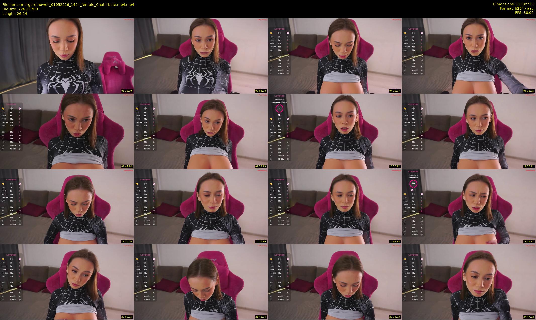 margarethowell — 27 minute Chaturbate female cam show recording, 720p, May 1, 2026