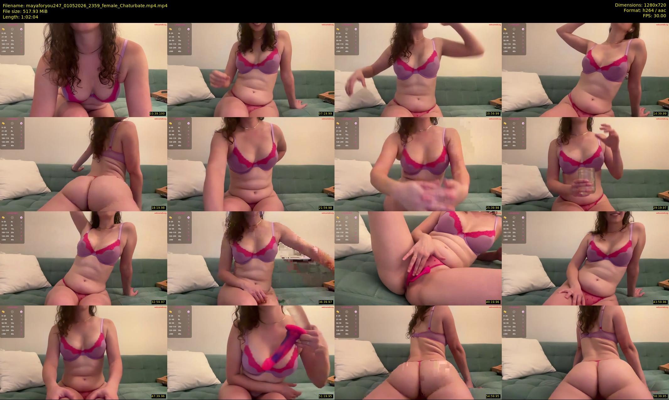 mayaforyou247 — 63 minute Chaturbate female cam show recording, 720p, May 1, 2026