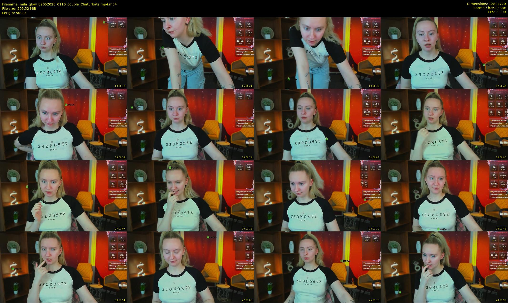 mila_glow — 51 minute Chaturbate female cam show recording, 720p, May 2, 2026