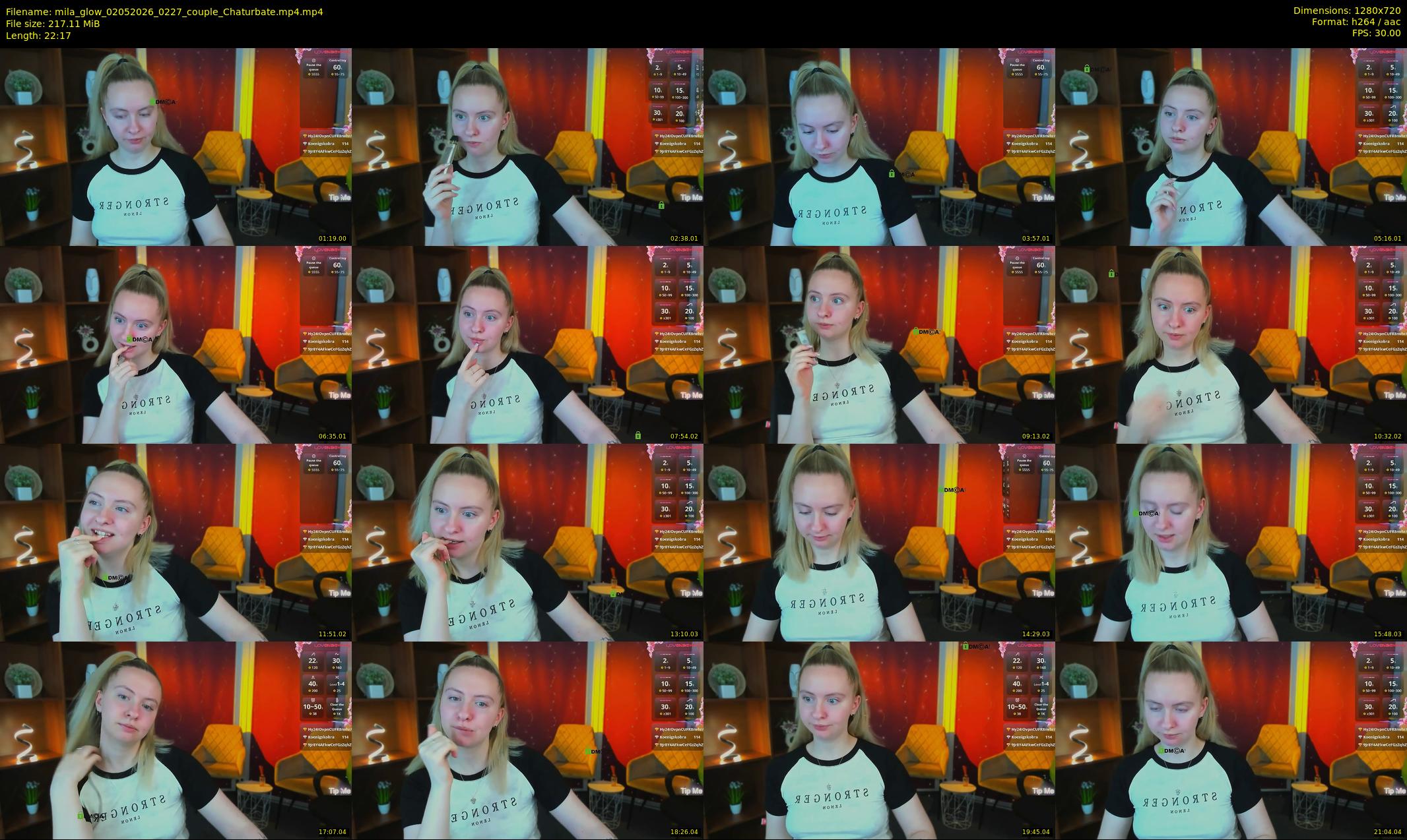 mila_glow — 23 minute Chaturbate female cam show recording, 720p, May 2, 2026