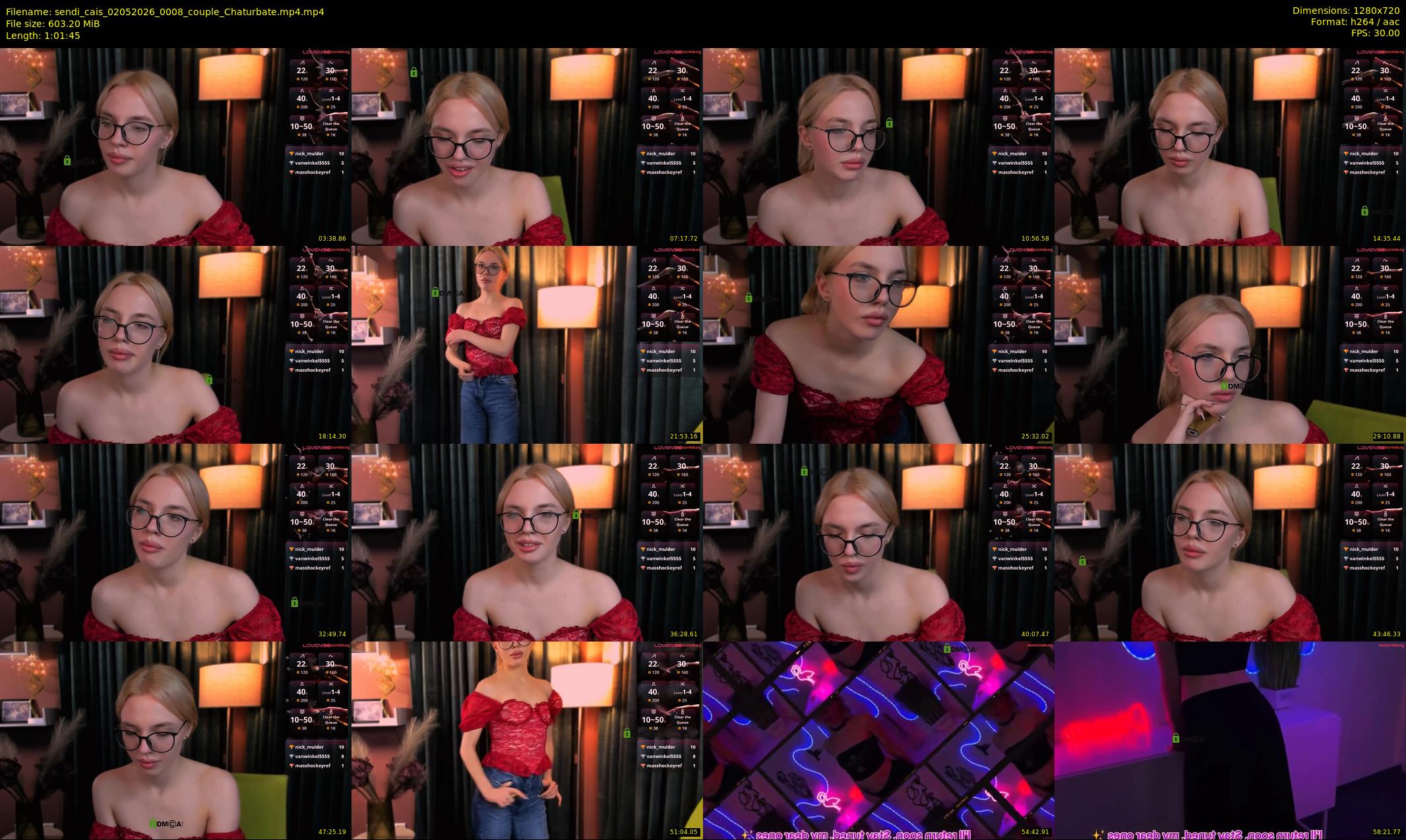 sendi_cais — 62 minute Chaturbate female cam show recording, 720p, May 2, 2026
