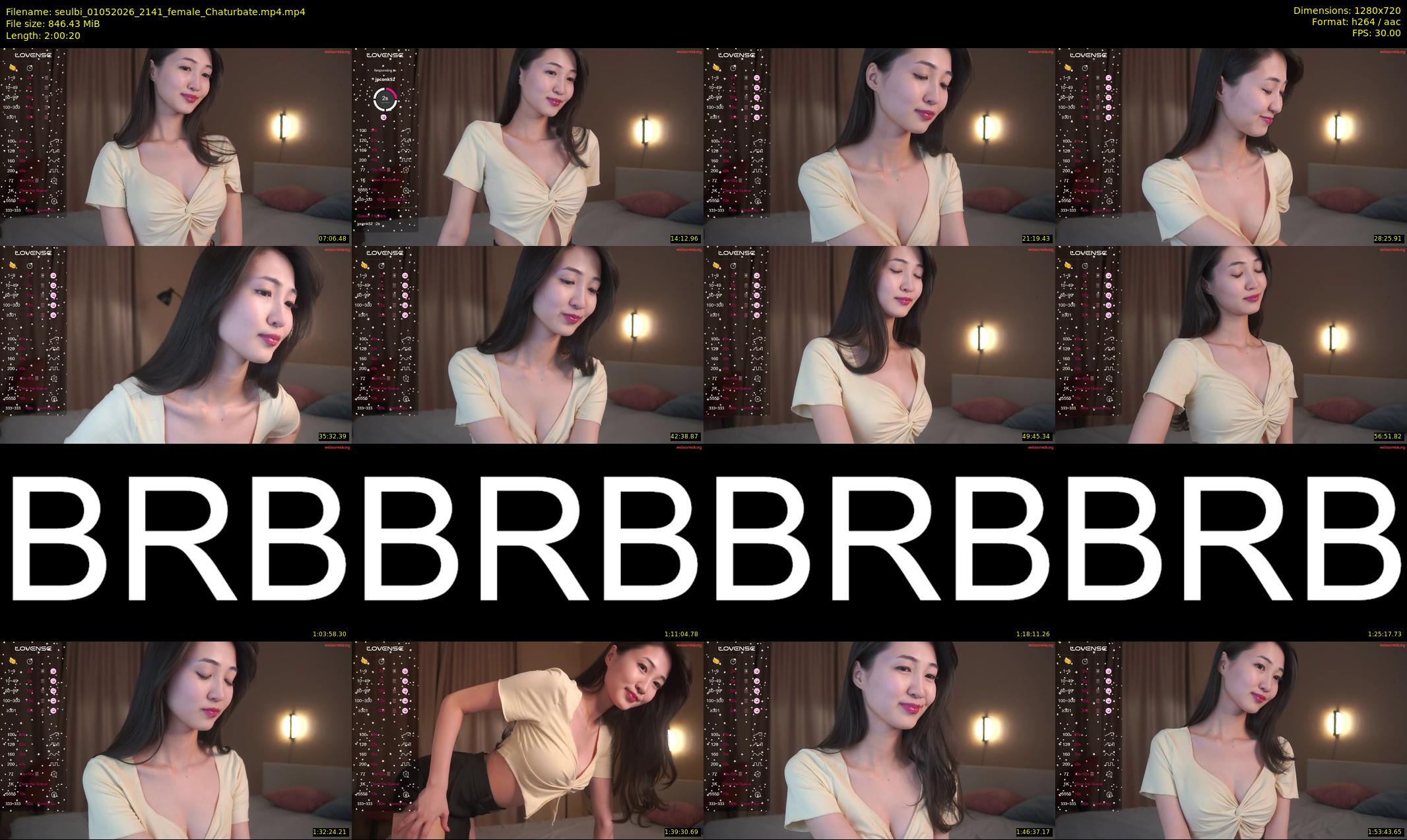 seulbi — 121 minute Chaturbate female cam show recording, 720p, May 1, 2026