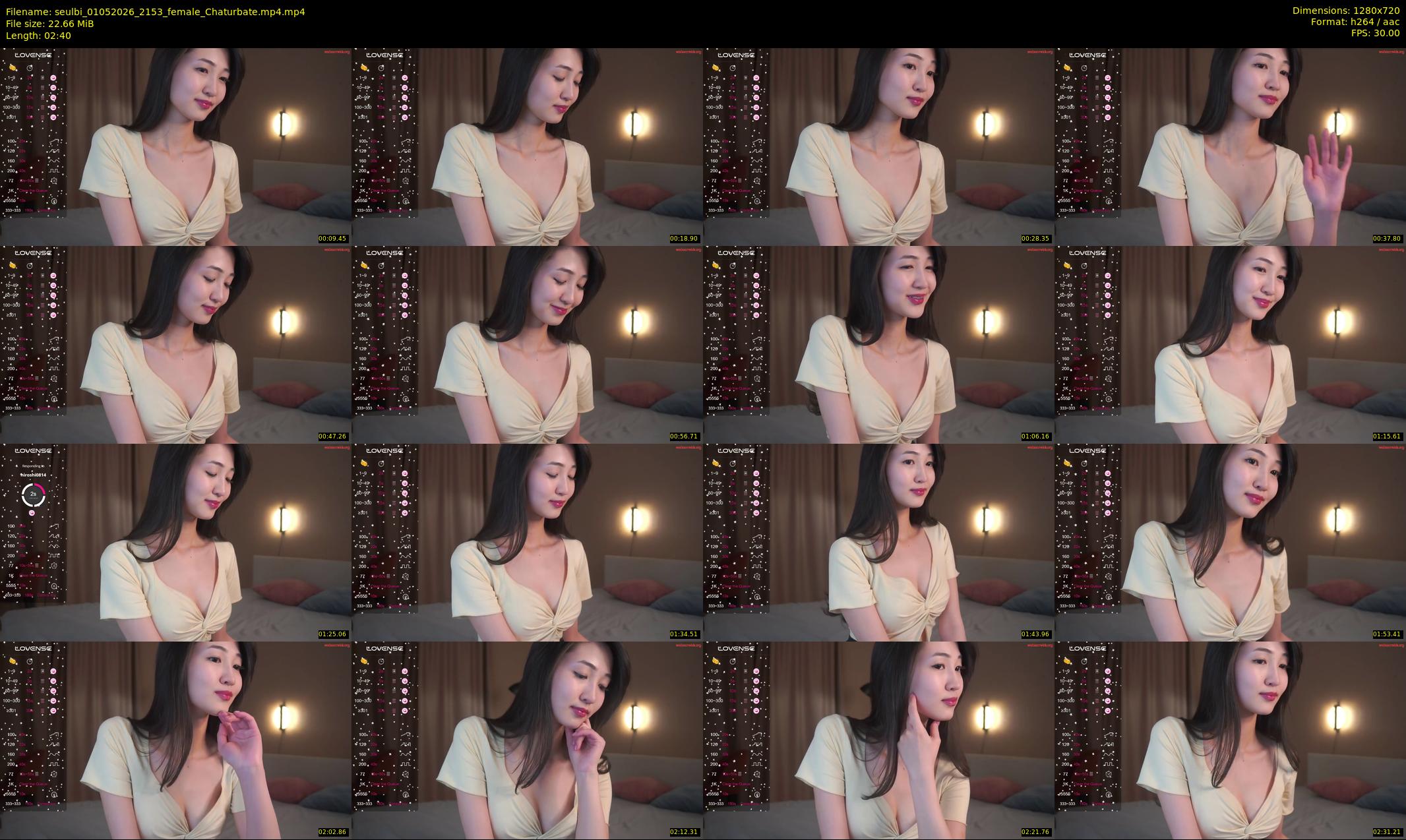 seulbi — 3 minute Chaturbate female cam show recording, 720p, May 1, 2026