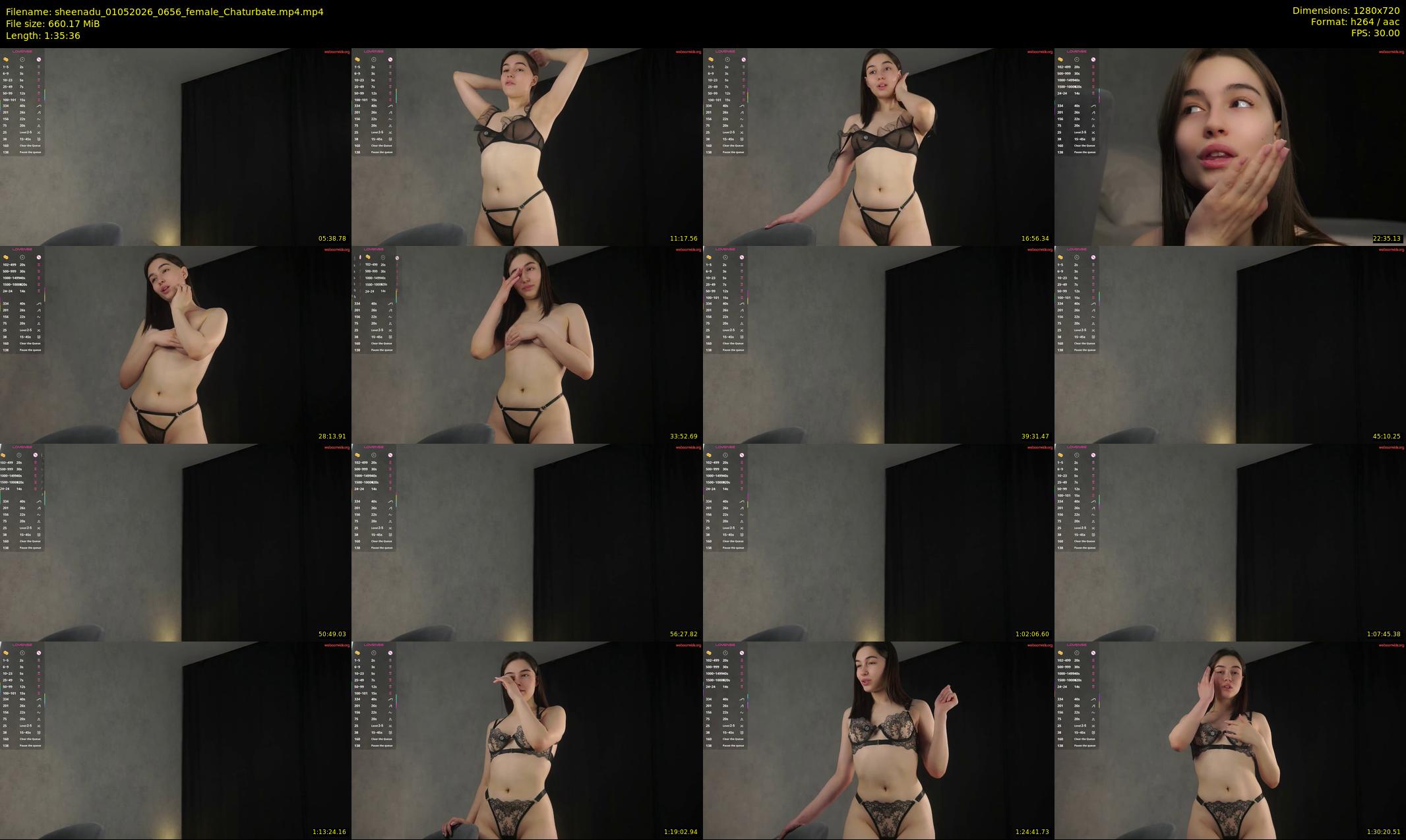 sheenadu — 96 minute Chaturbate female cam show recording, 720p, May 1, 2026