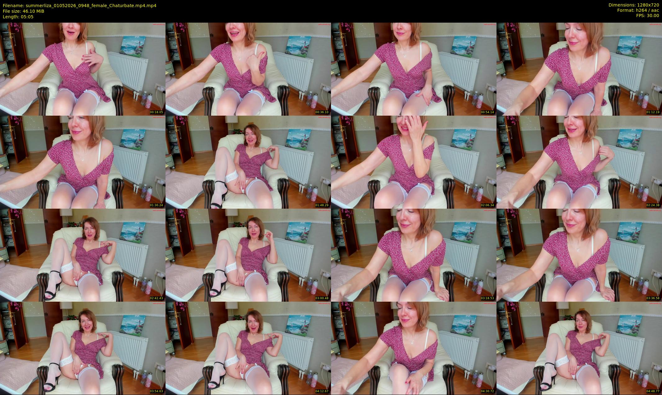 summerliza — 6 minute Chaturbate female cam show recording, 720p, May 1, 2026