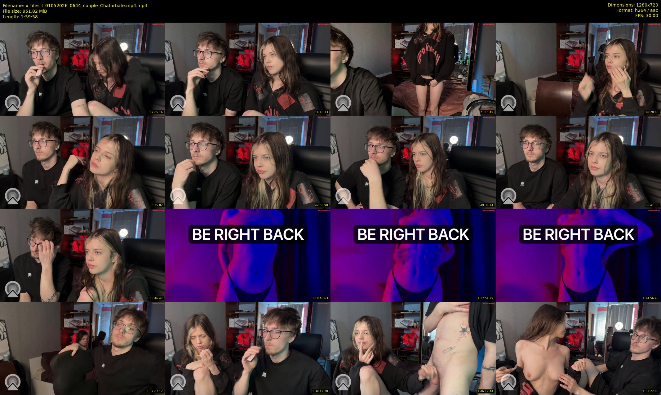 x_files_t — 120 minute Chaturbate couple cam show recording, 720p, May 1, 2026