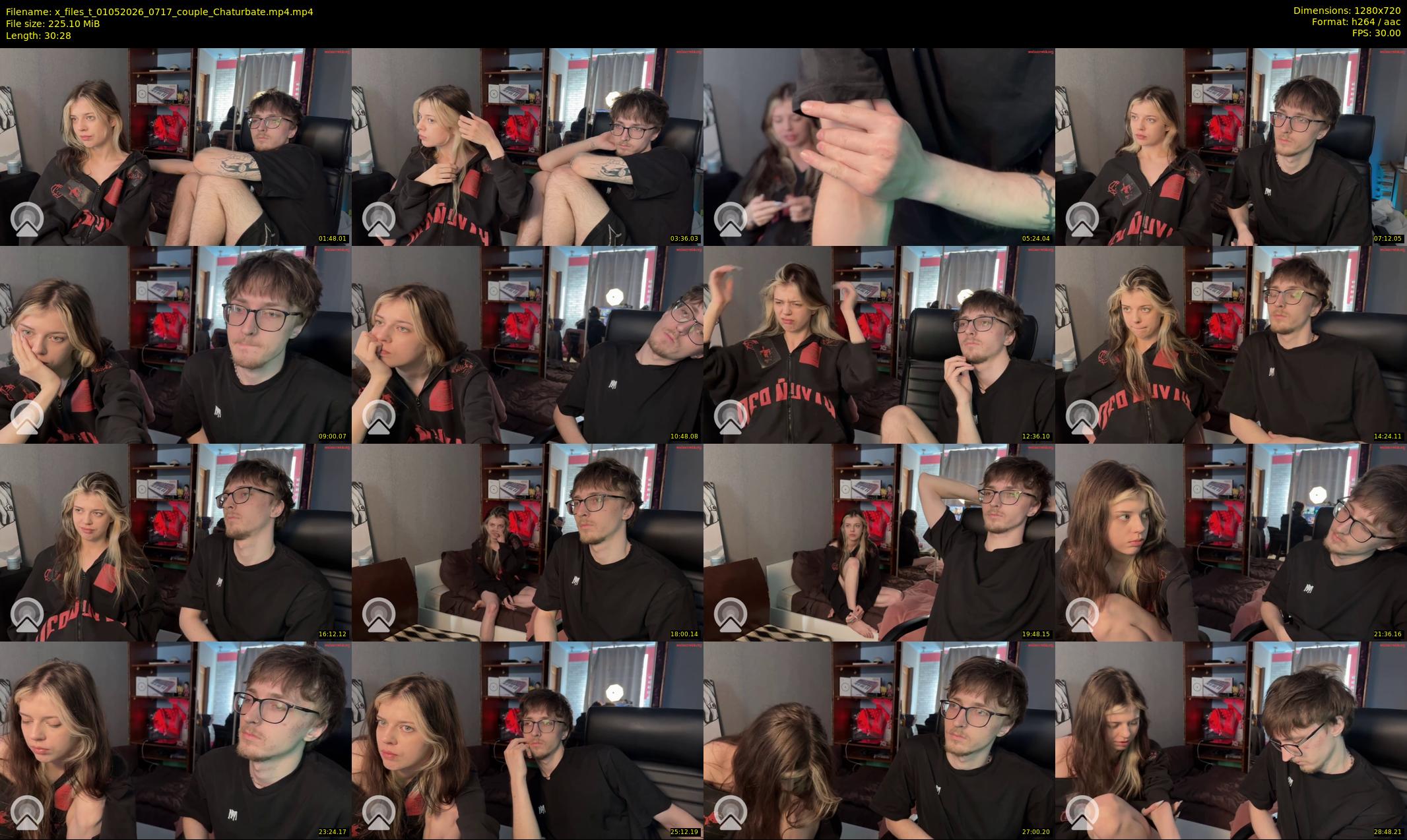 x_files_t — 31 minute Chaturbate couple cam show recording, 720p, May 1, 2026