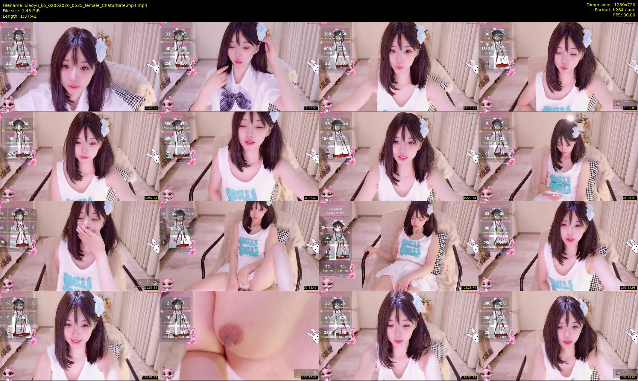 xiaoyu_ko — 98 minute Chaturbate female cam show recording, 720p, May 2, 2026