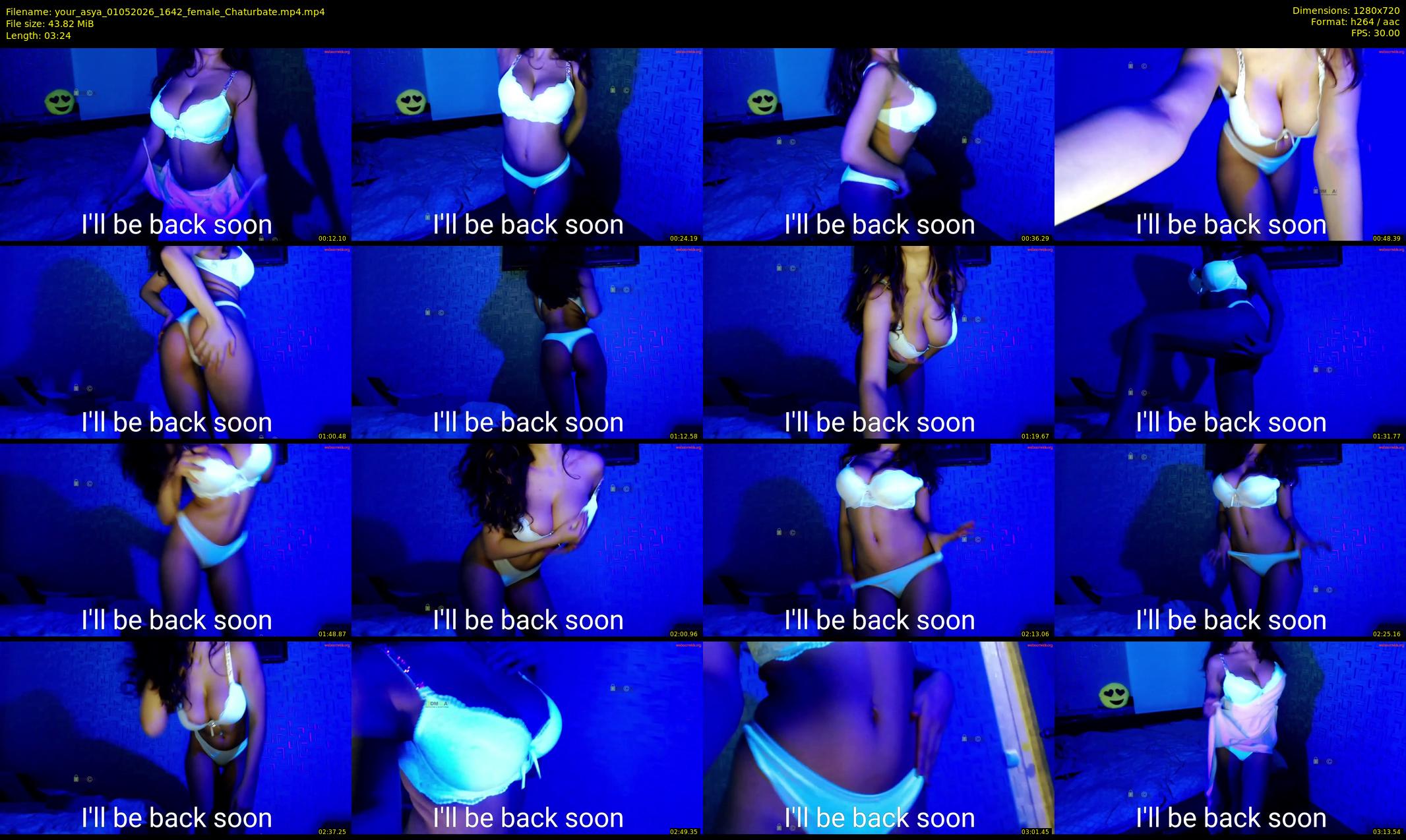 your_asya — 4 minute Chaturbate female cam show recording, 720p, May 1, 2026