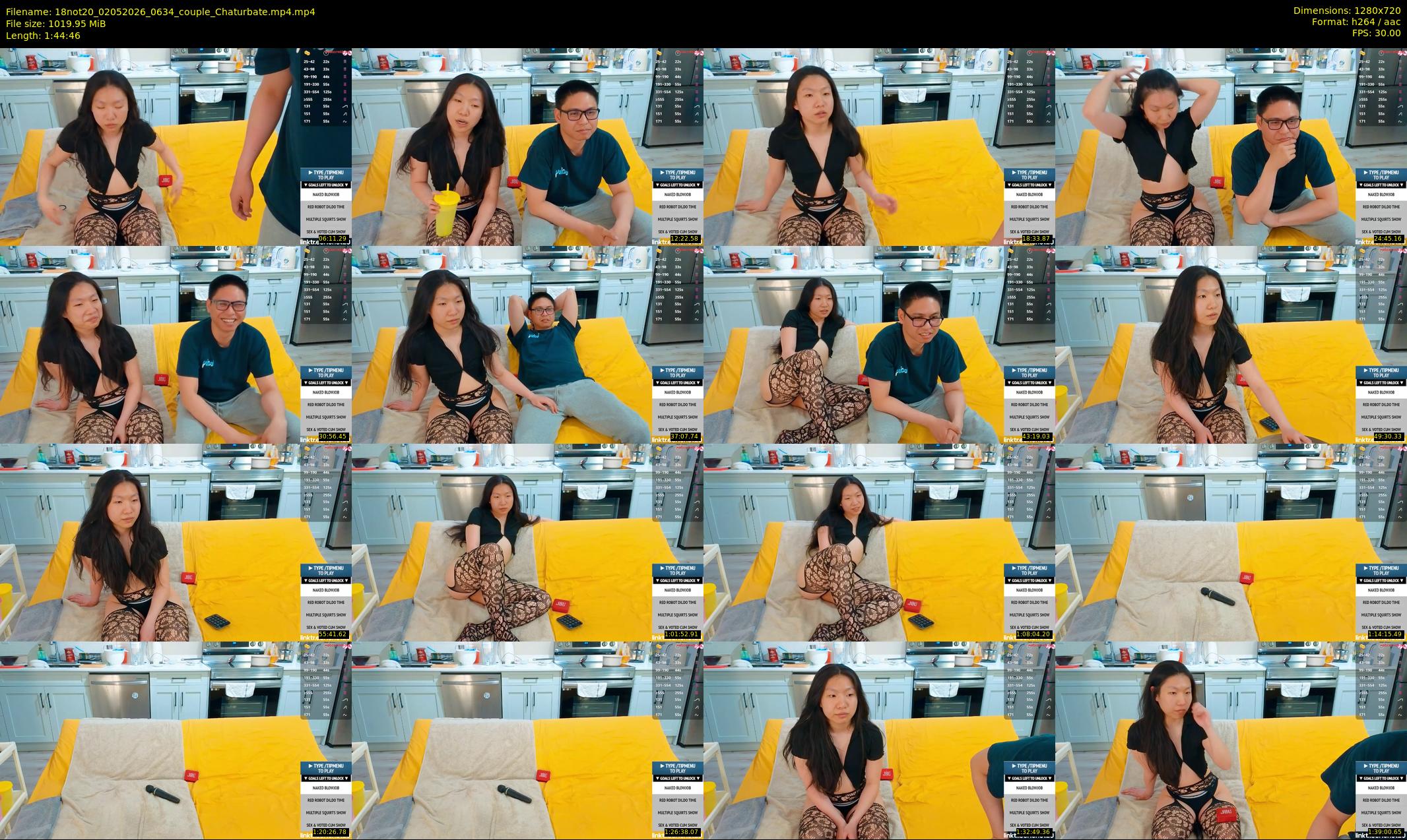 18not20 — 105 minute Chaturbate couple cam show recording, 720p, May 2, 2026