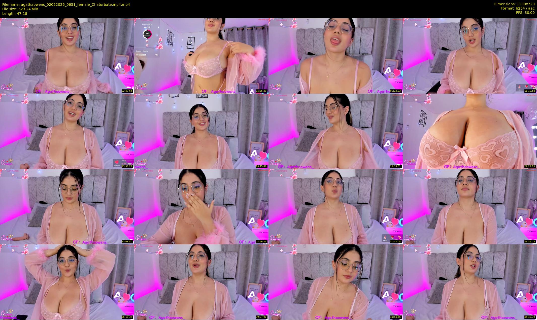 agathaowens — 48 minute Chaturbate female cam show recording, 720p, May 2, 2026
