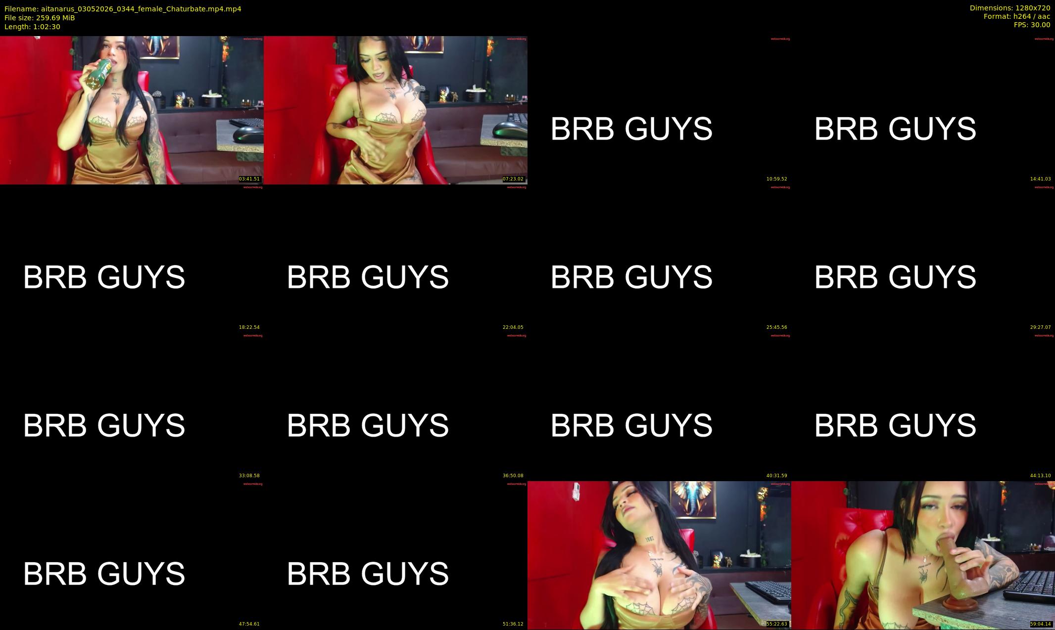 aitanarus — 63 minute Chaturbate female cam show recording, 720p, May 3, 2026