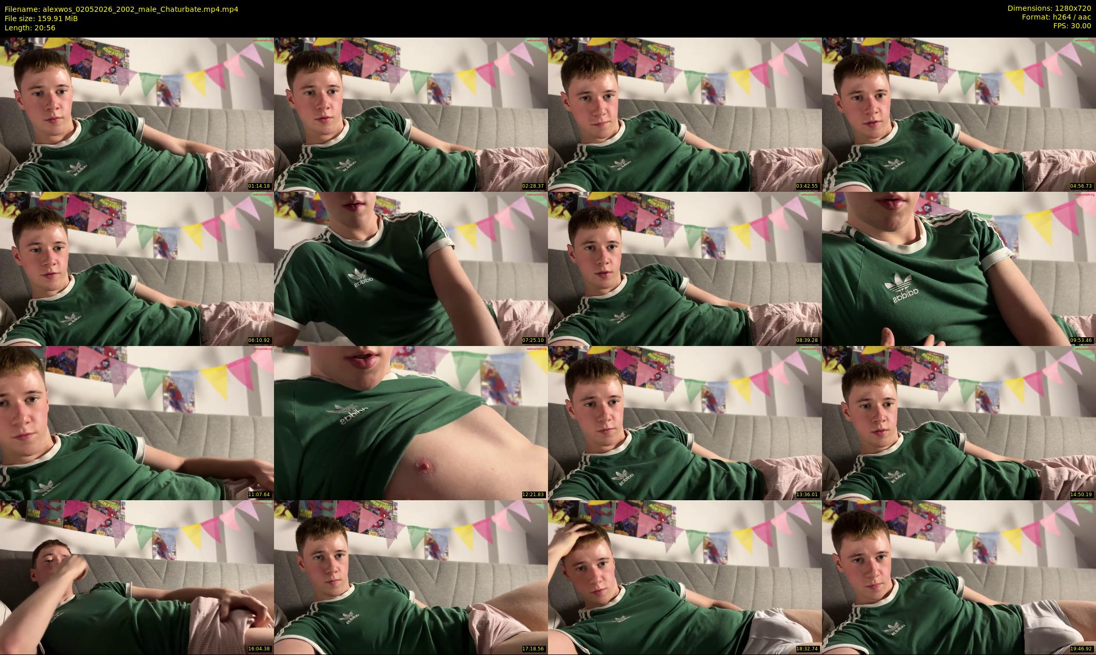alexwos — 21 minute Chaturbate male cam show recording, 720p, May 2, 2026
