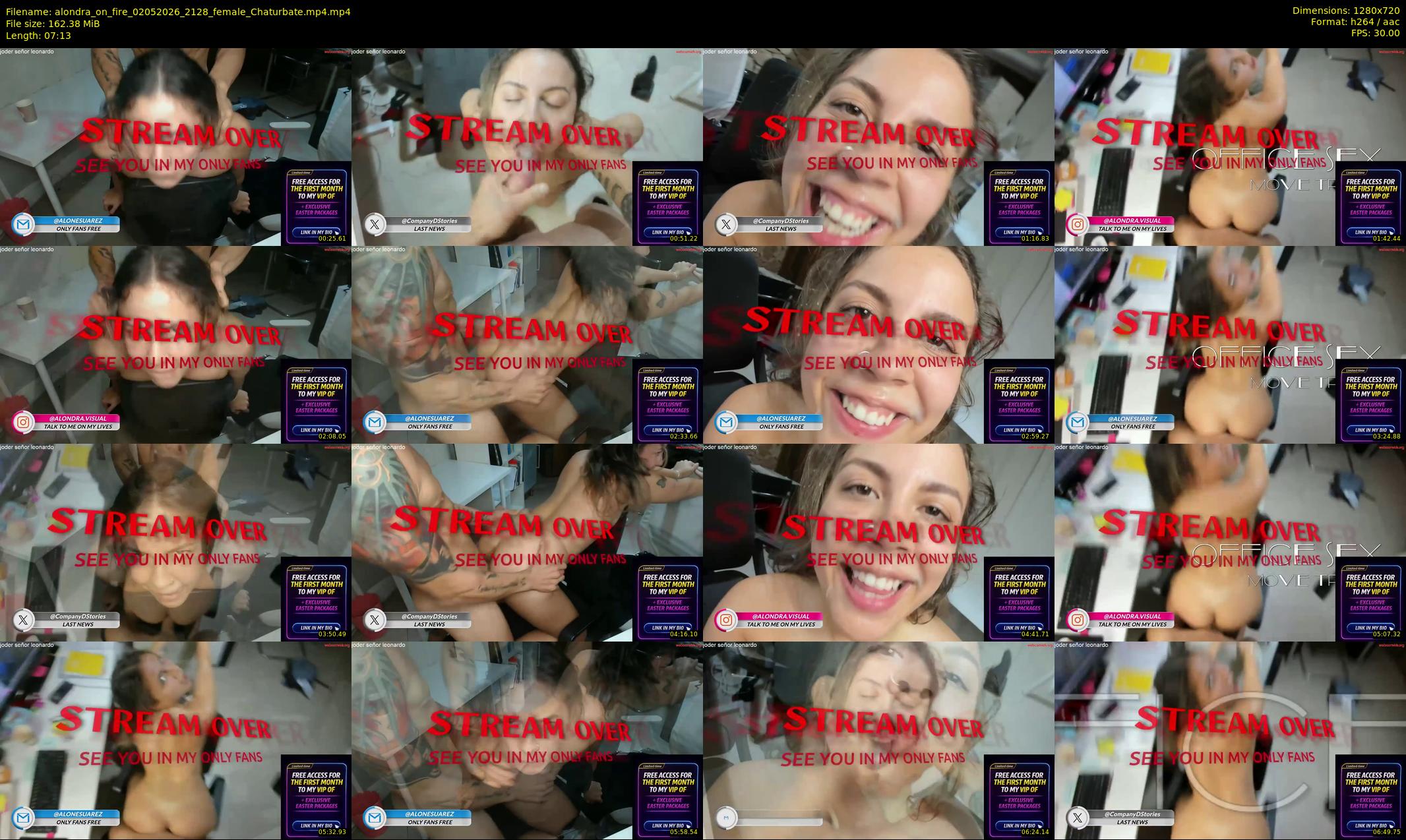 alondra_on_fire — 8 minute Chaturbate female cam show recording, 720p, May 2, 2026