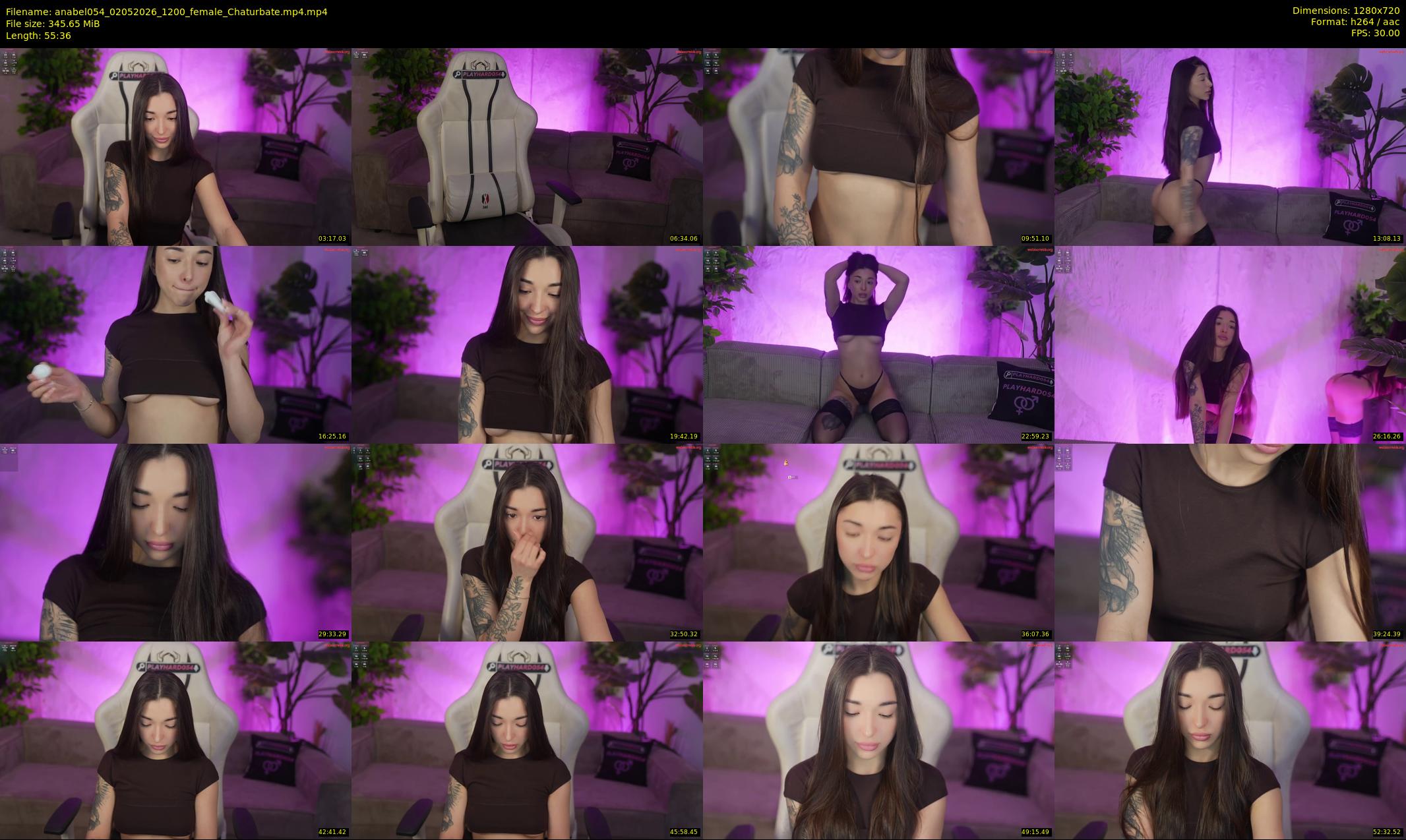 anabel054 — 56 minute Chaturbate female cam show recording, 720p, May 2, 2026