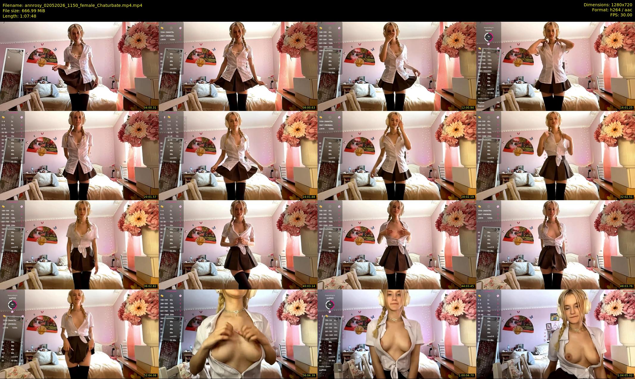 annrosy — 68 minute Chaturbate female cam show recording, 720p, May 2, 2026