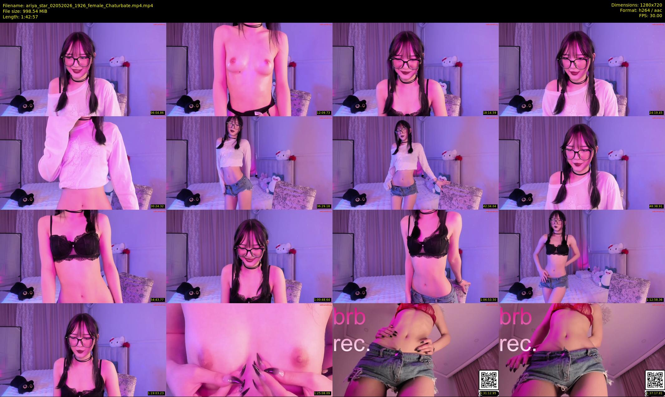 ariya_star — 103 minute Chaturbate female cam show recording, 720p, May 2, 2026