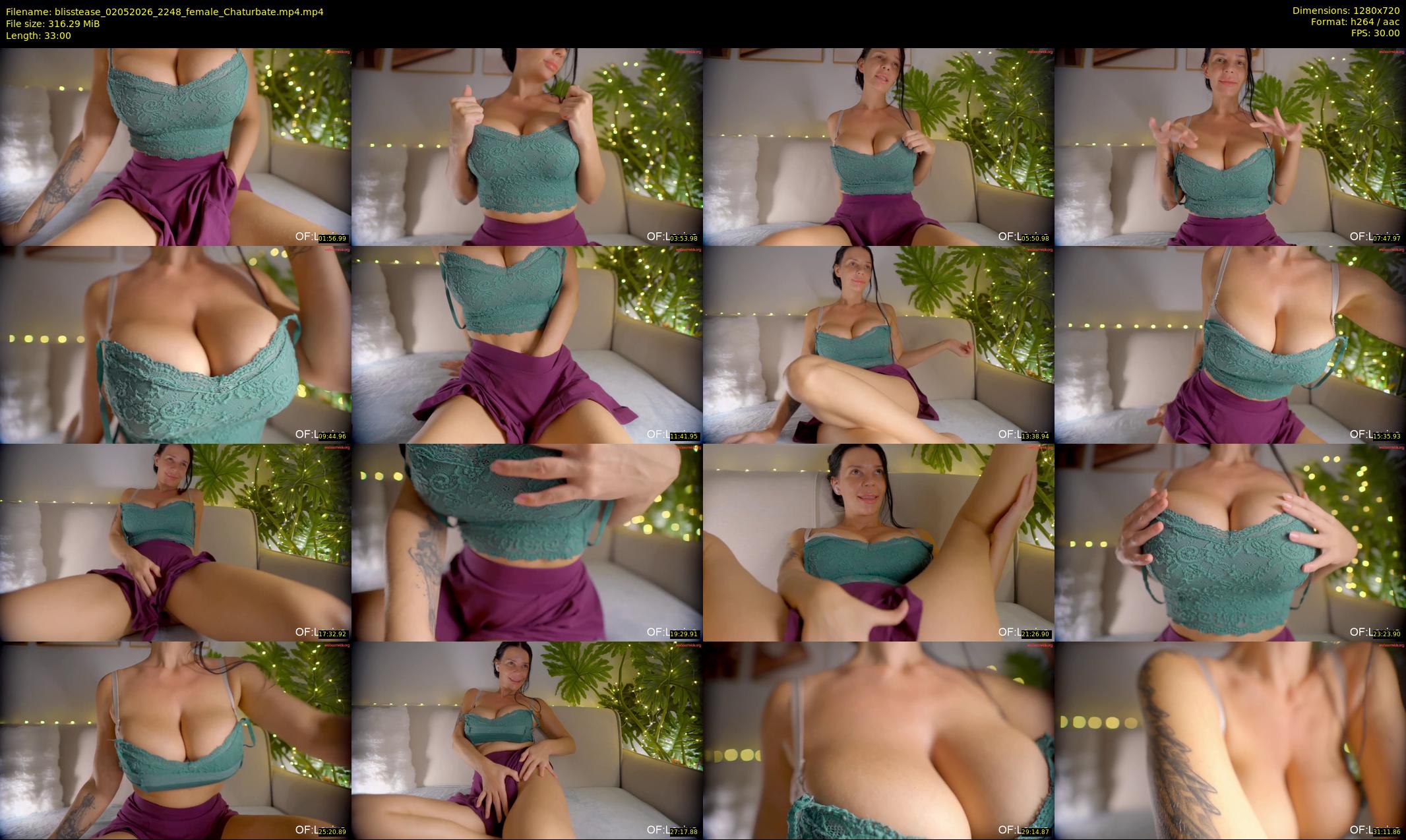 blisstease — 33 minute Chaturbate female cam show recording, 720p, May 2, 2026