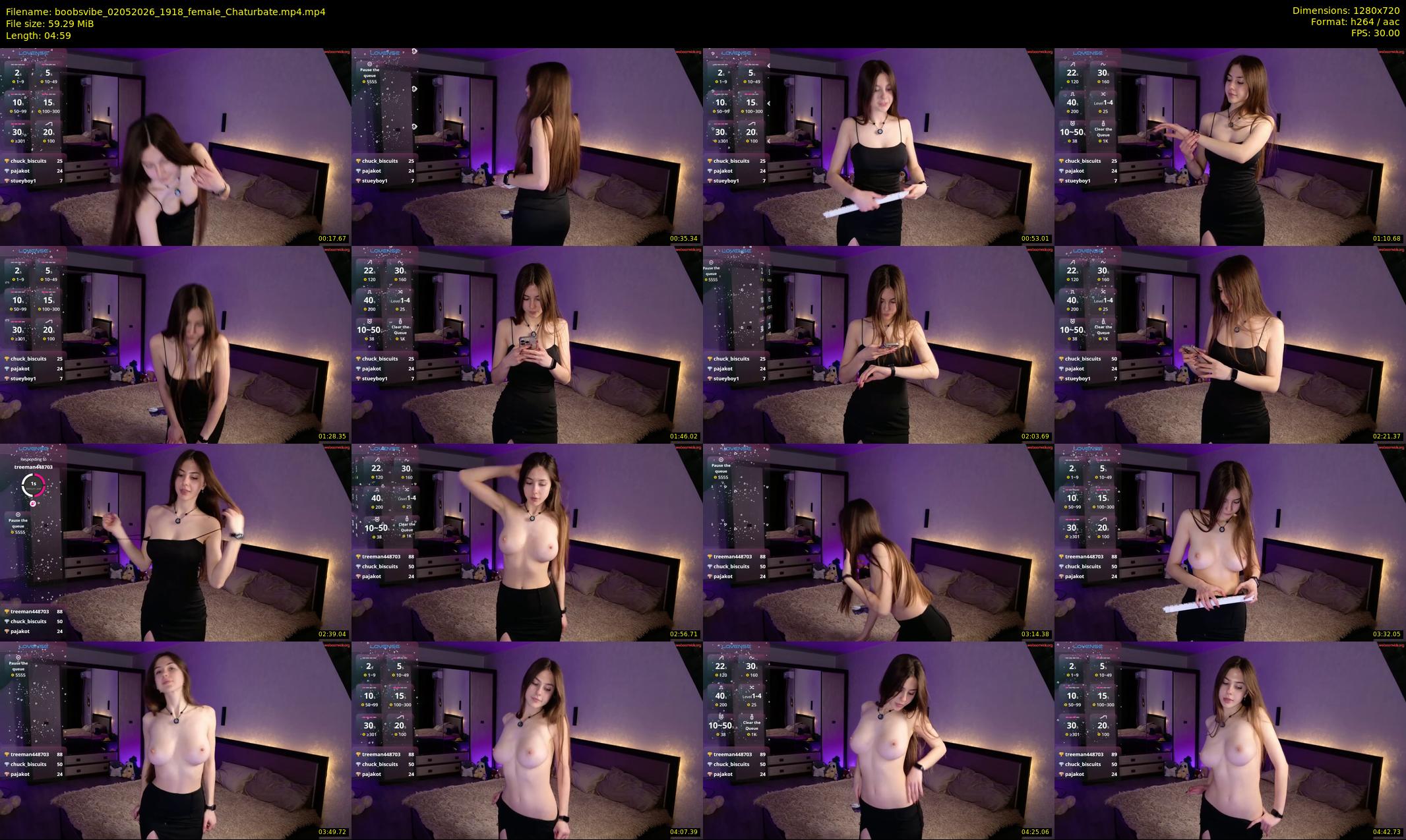 boobsvibe — 5 minute Chaturbate female cam show recording, 720p, May 2, 2026