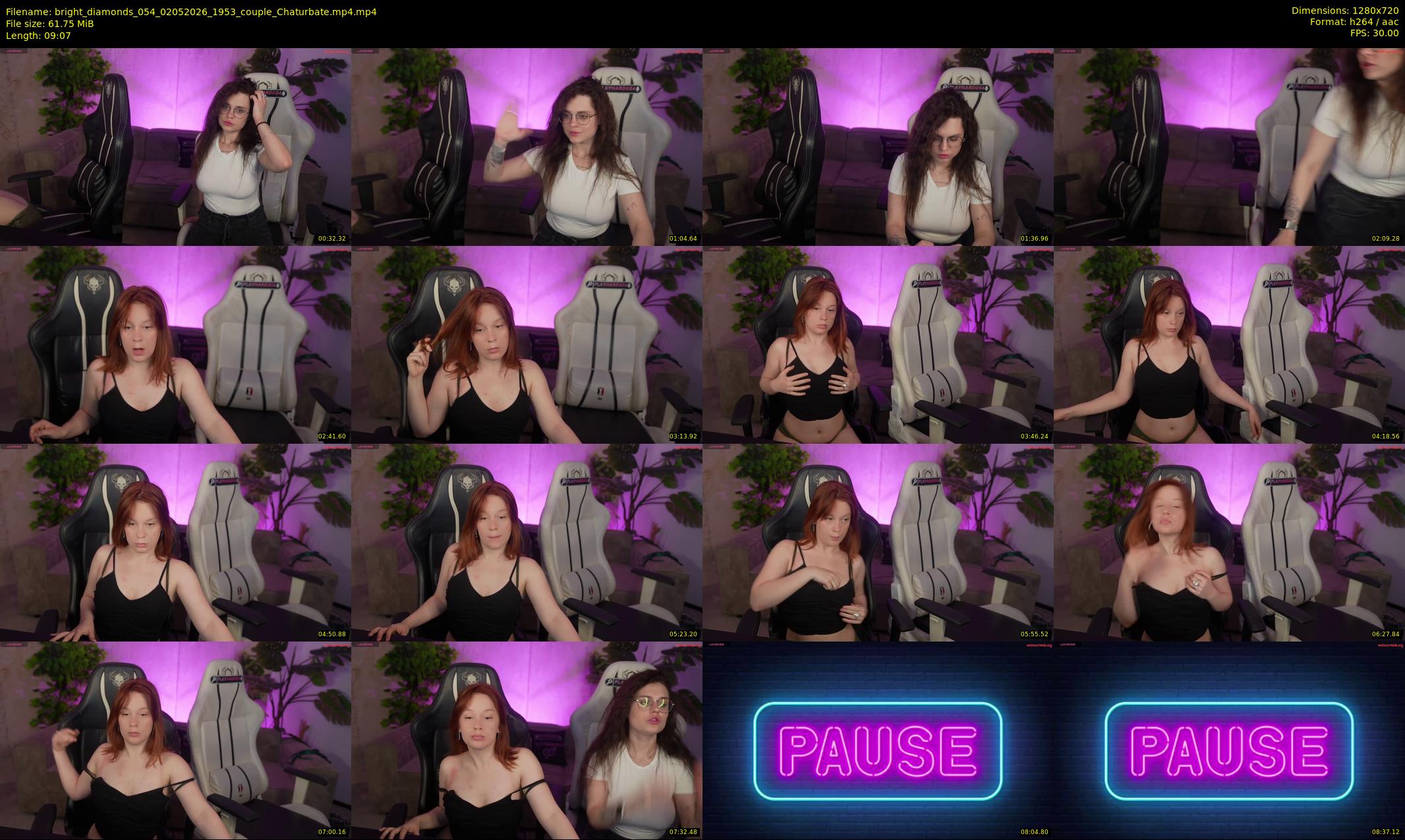 bright_diamonds_054 — 10 minute Chaturbate couple cam show recording, 720p, May 2, 2026