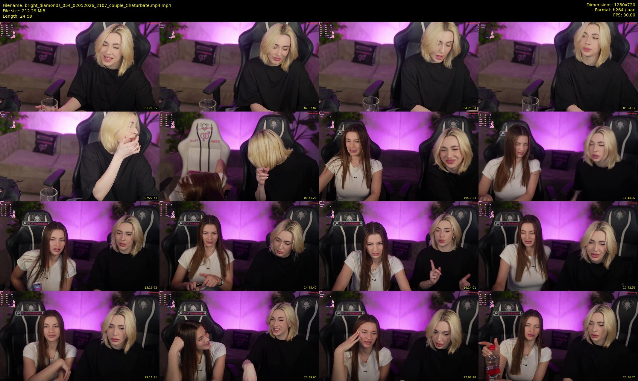 bright_diamonds_054 — 25 minute Chaturbate couple cam show recording, 720p, May 2, 2026