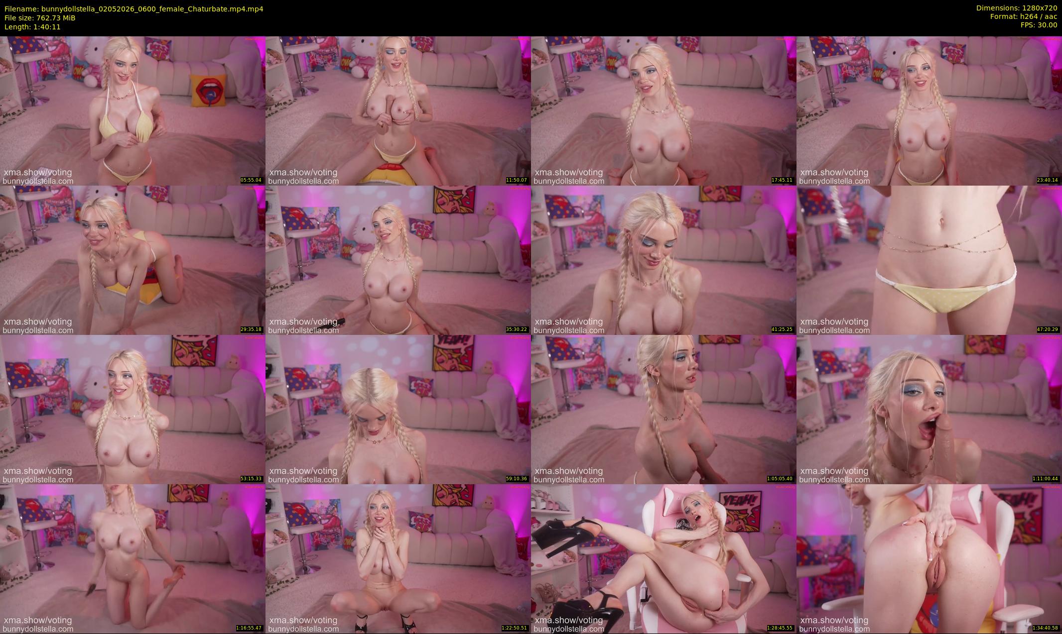 bunnydollstella — 101 minute Chaturbate female cam show recording, 720p, May 2, 2026
