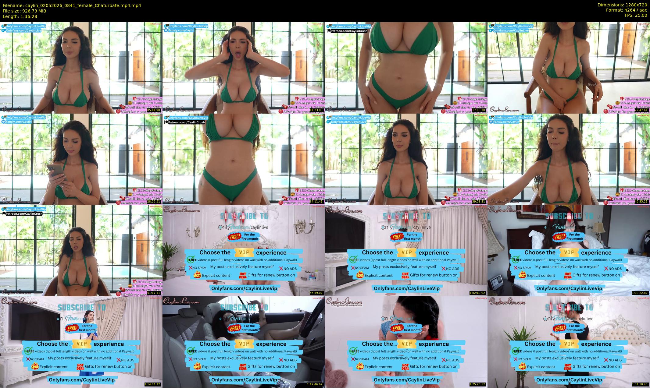 caylin — 97 minute Chaturbate female cam show recording, 720p, May 2, 2026