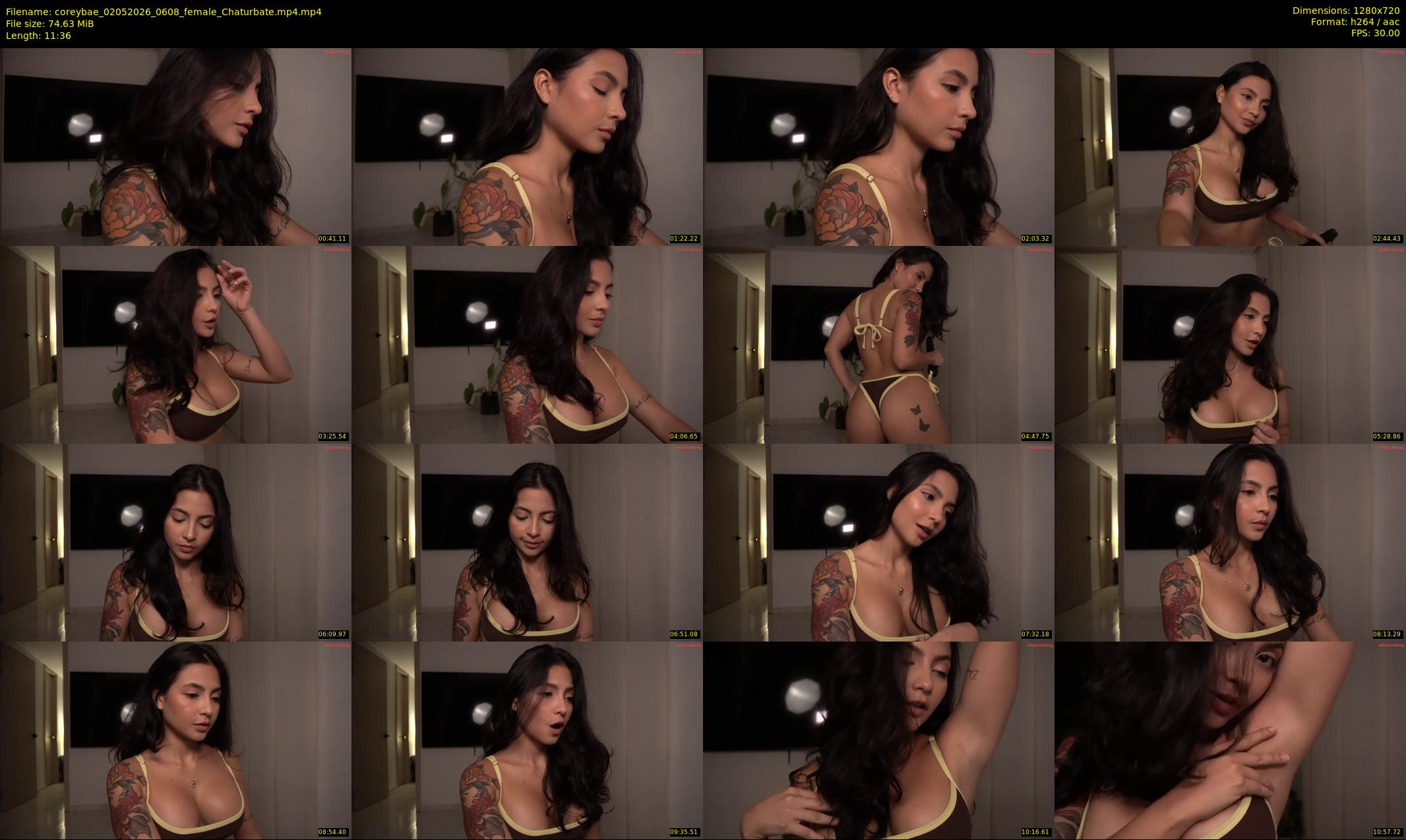 coreybae — 12 minute Chaturbate female cam show recording, 720p, May 2, 2026