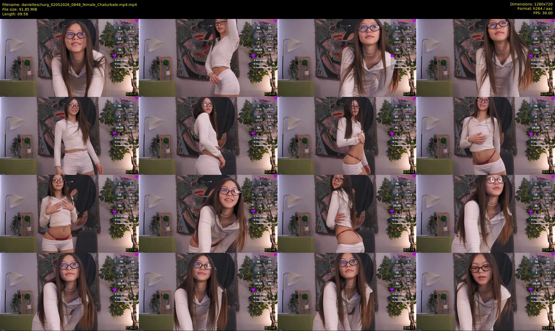 danielleschurg — 10 minute Chaturbate female cam show recording, 720p, May 2, 2026