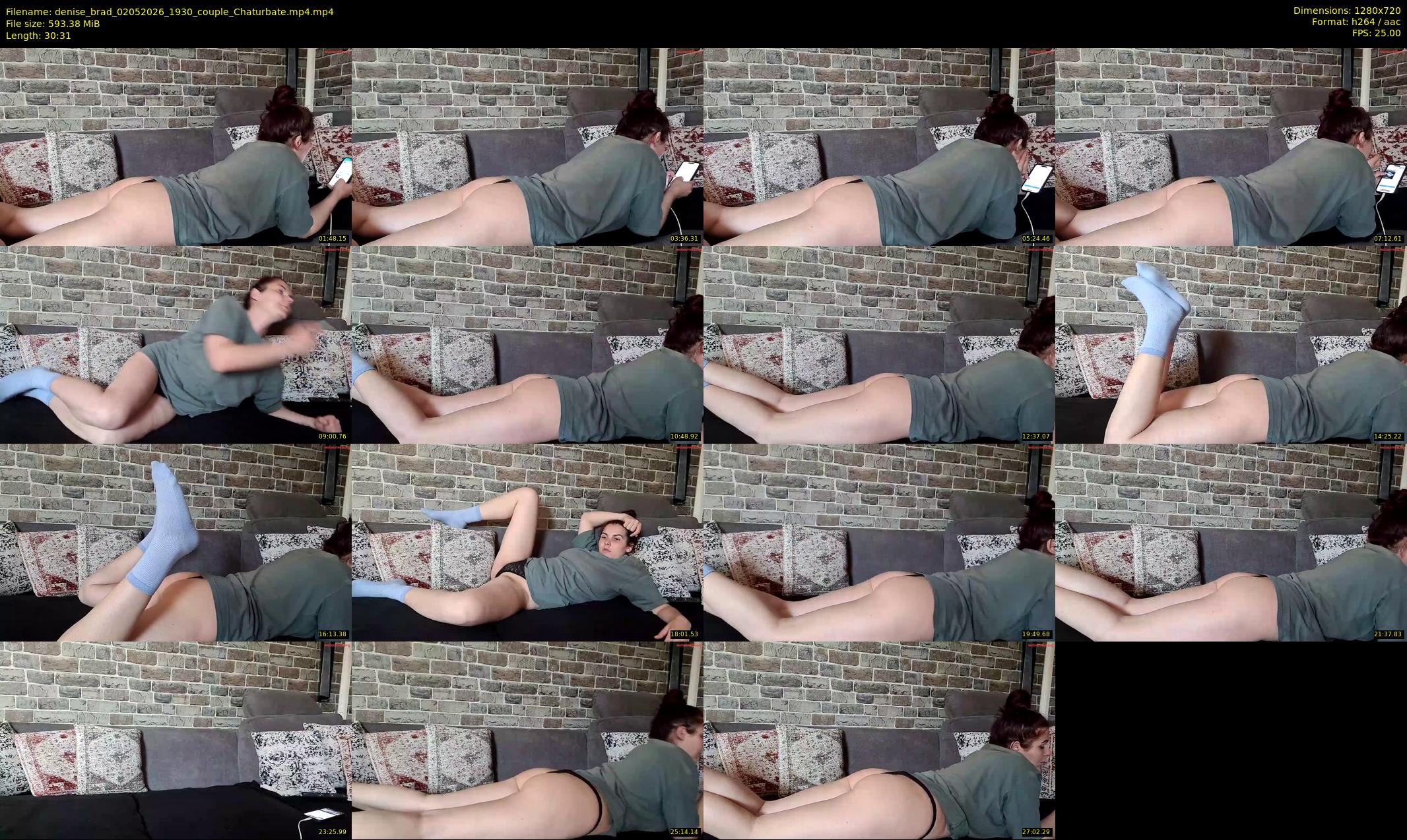 denise_brad — 31 minute Chaturbate couple cam show recording, 720p, May 2, 2026