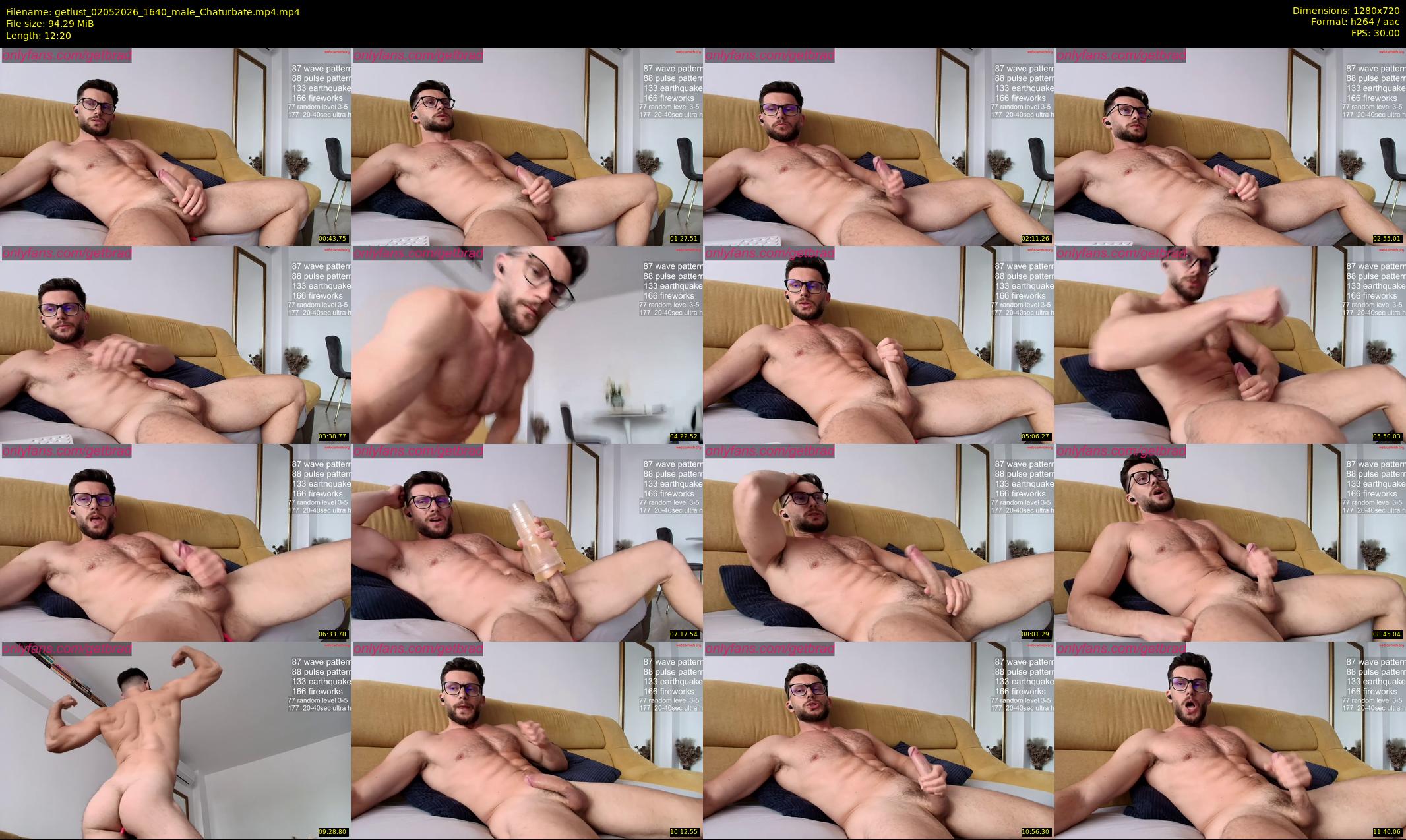 getlust — 13 minute Chaturbate male cam show recording, 720p, May 2, 2026