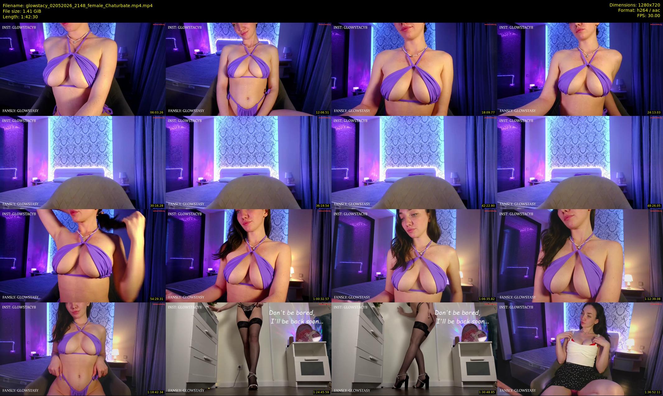 glowstacy — 103 minute Chaturbate female cam show recording, 720p, May 2, 2026