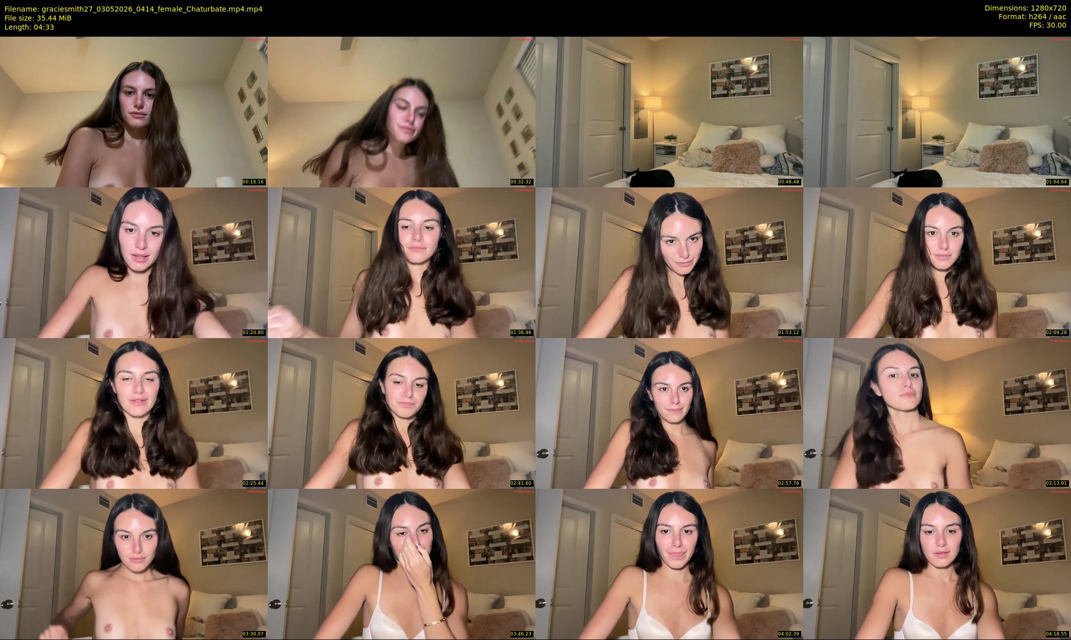 graciesmith27 — 5 minute Chaturbate female cam show recording, 720p, May 3, 2026