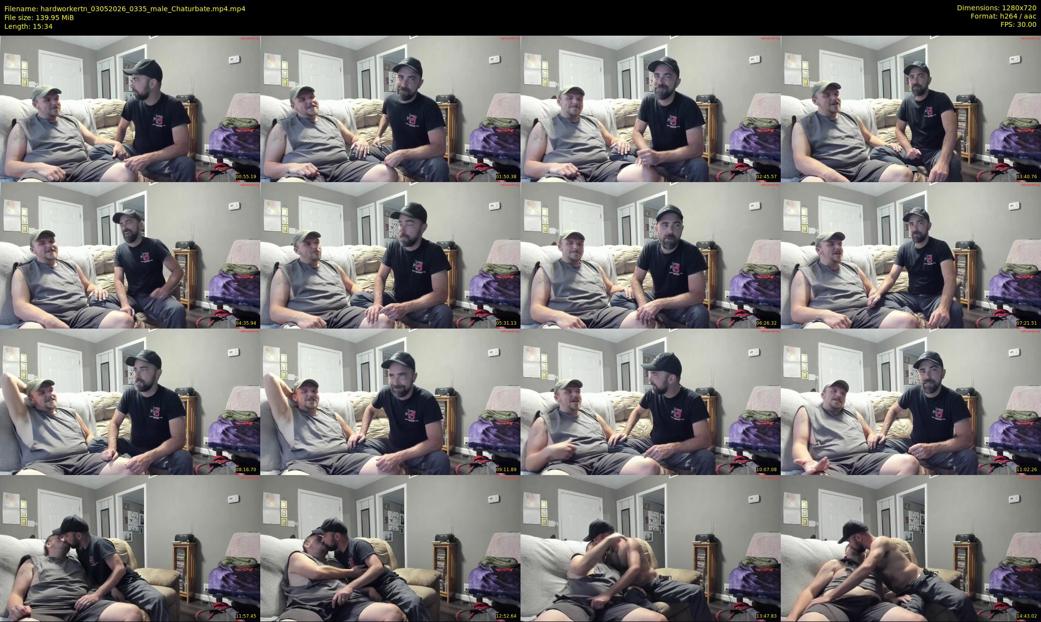 hardworkertn — 16 minute Chaturbate male cam show recording, 720p, May 3, 2026