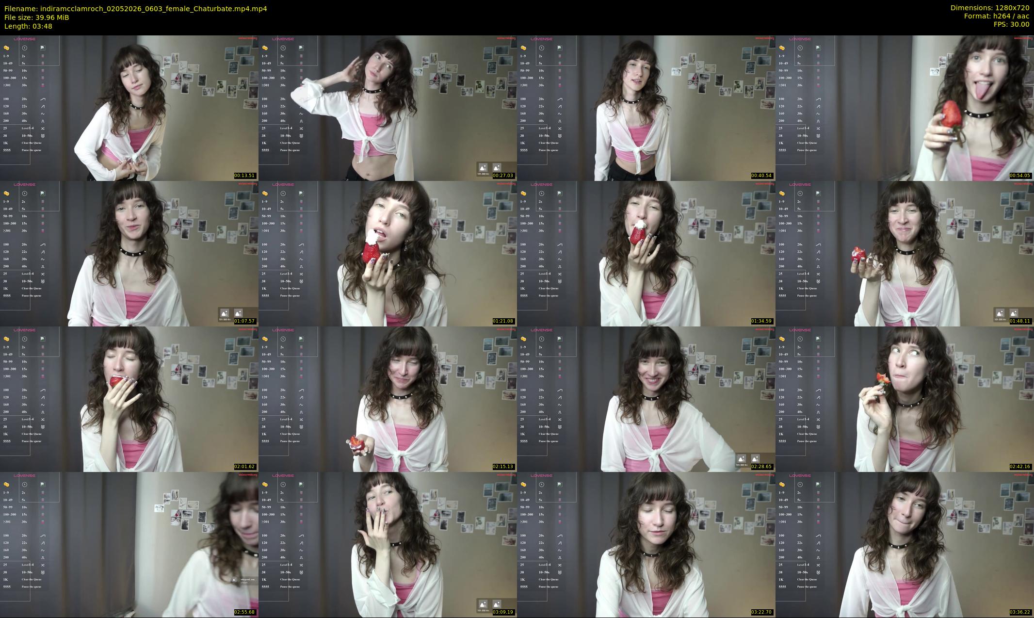 indiramcclamroch — 4 minute Chaturbate female cam show recording, 720p, May 2, 2026