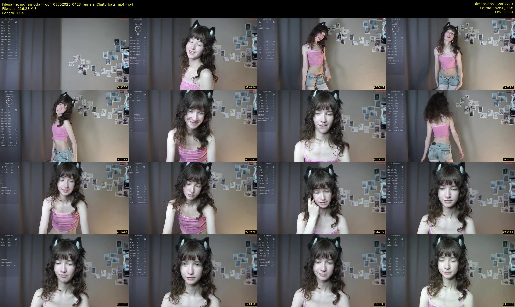 indiramcclamroch — 15 minute Chaturbate female cam show recording, 720p, May 3, 2026