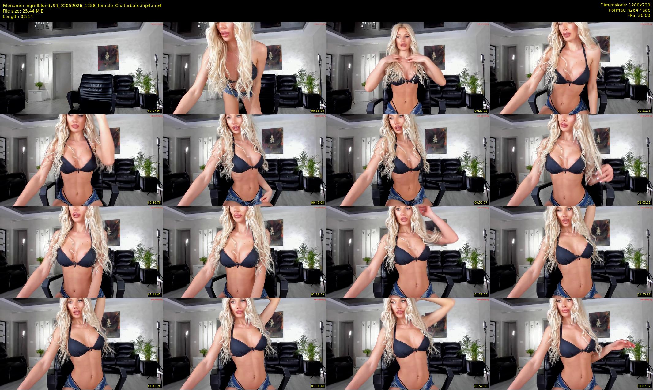 ingridblondy94 — 3 minute Chaturbate female cam show recording, 720p, May 2, 2026