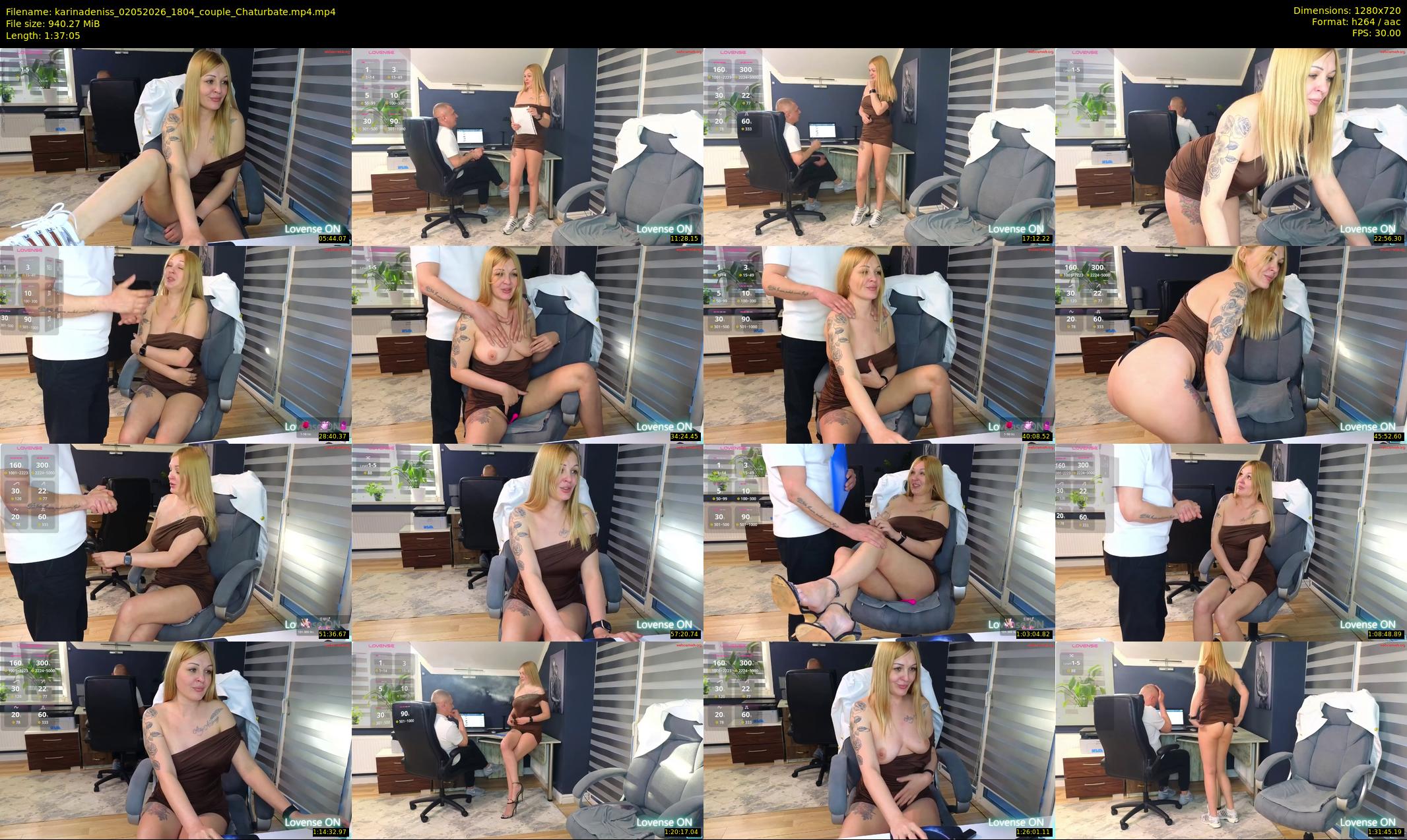 karinadeniss — 98 minute Chaturbate couple cam show recording, 720p, May 2, 2026