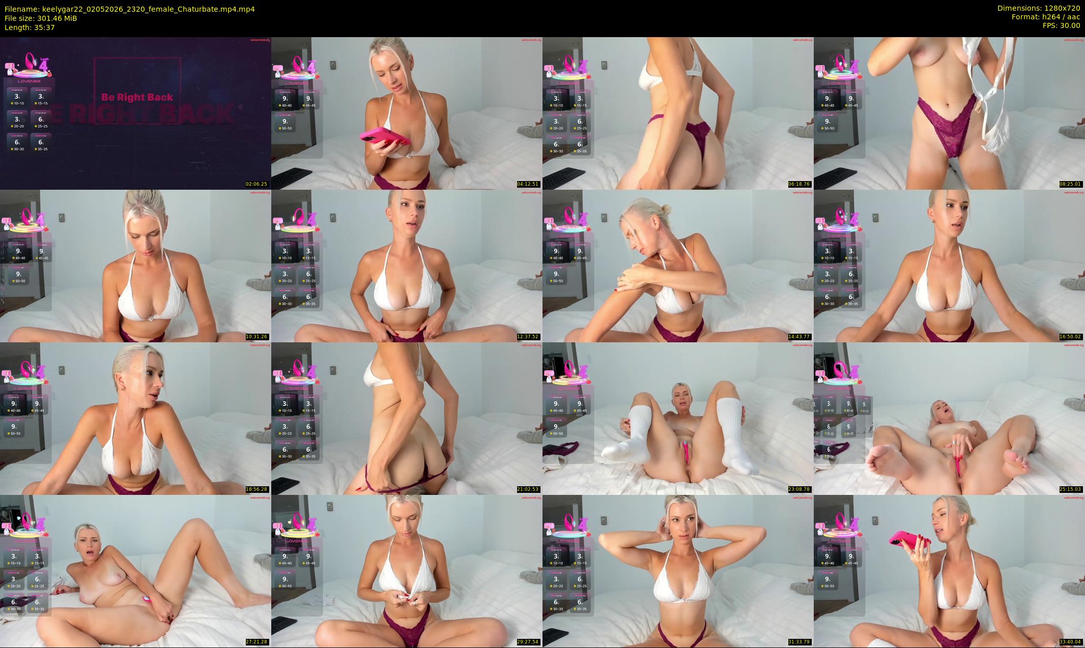 keelygar22 — 36 minute Chaturbate female cam show recording, 720p, May 2, 2026