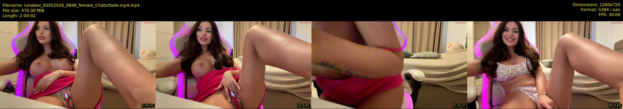 lunabex — 121 minute Chaturbate female cam show recording, 720p, May 2, 2026